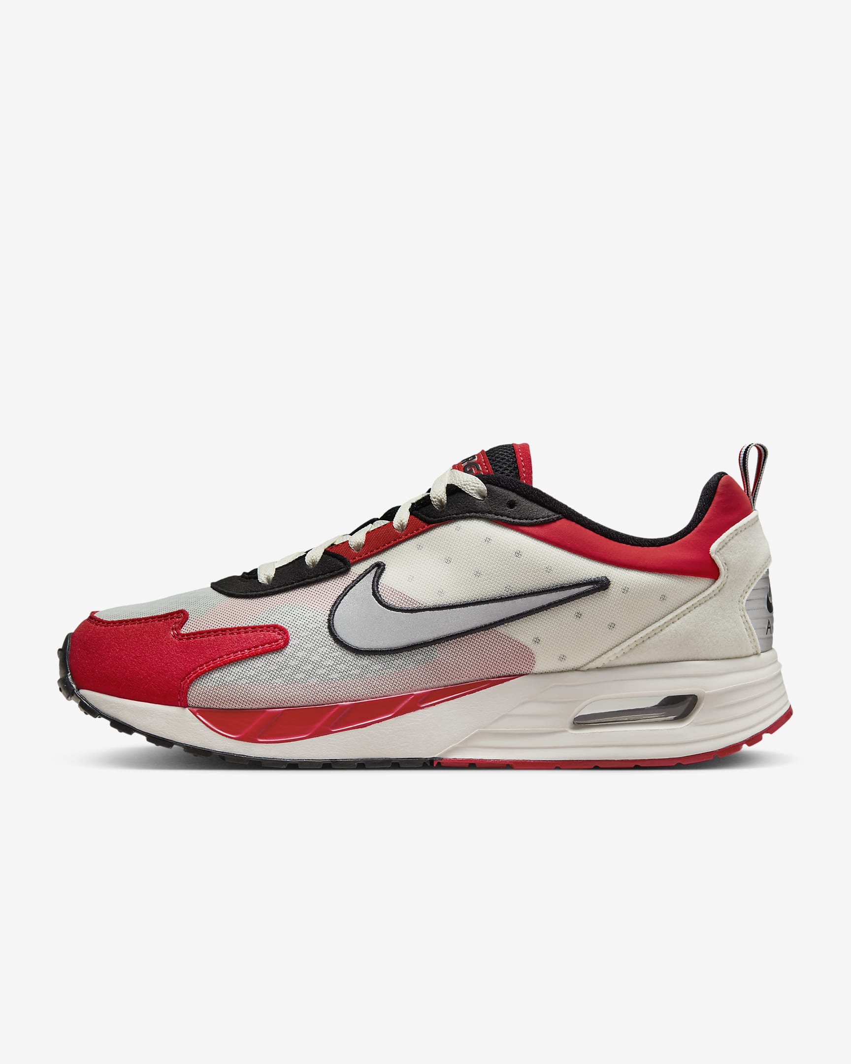 Tenis para hombre Georgia Nike Air Max Solo - Negro/Fantasma/Rojo universitario/Plata metalizado