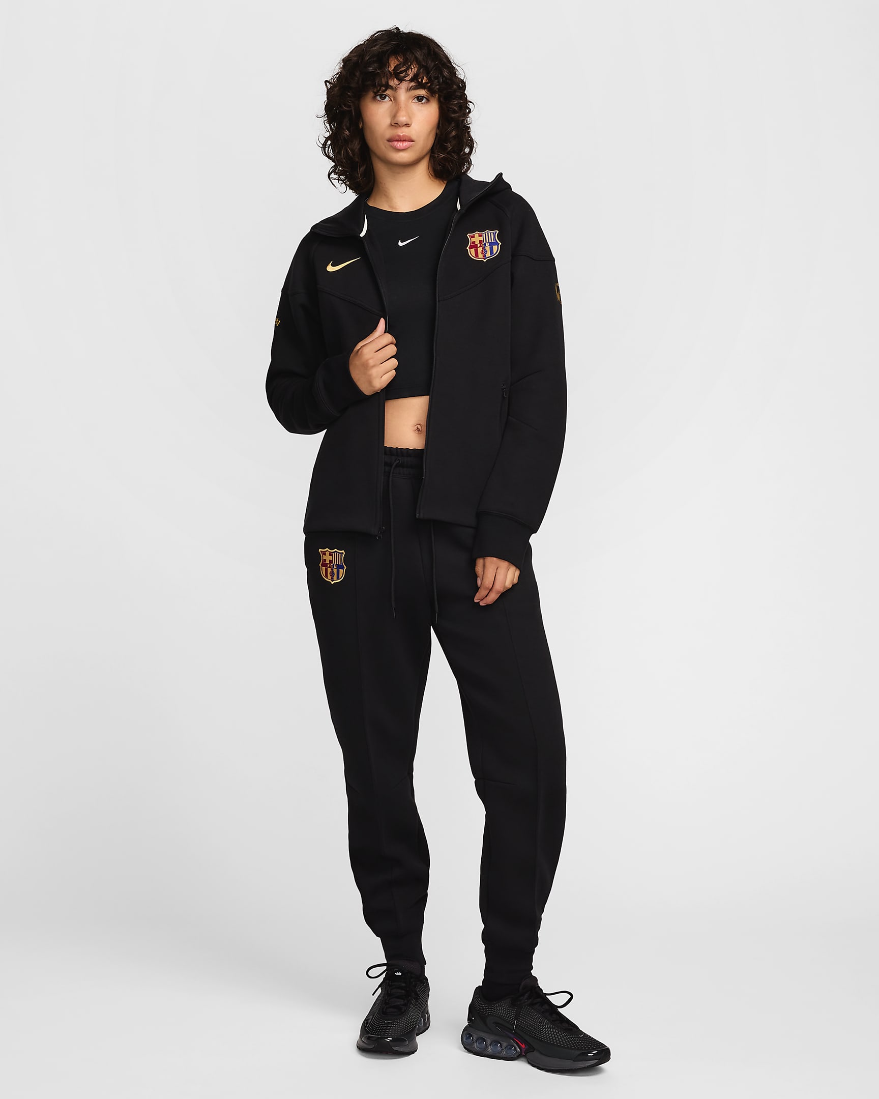 fc barcelona tech fleece hoodie