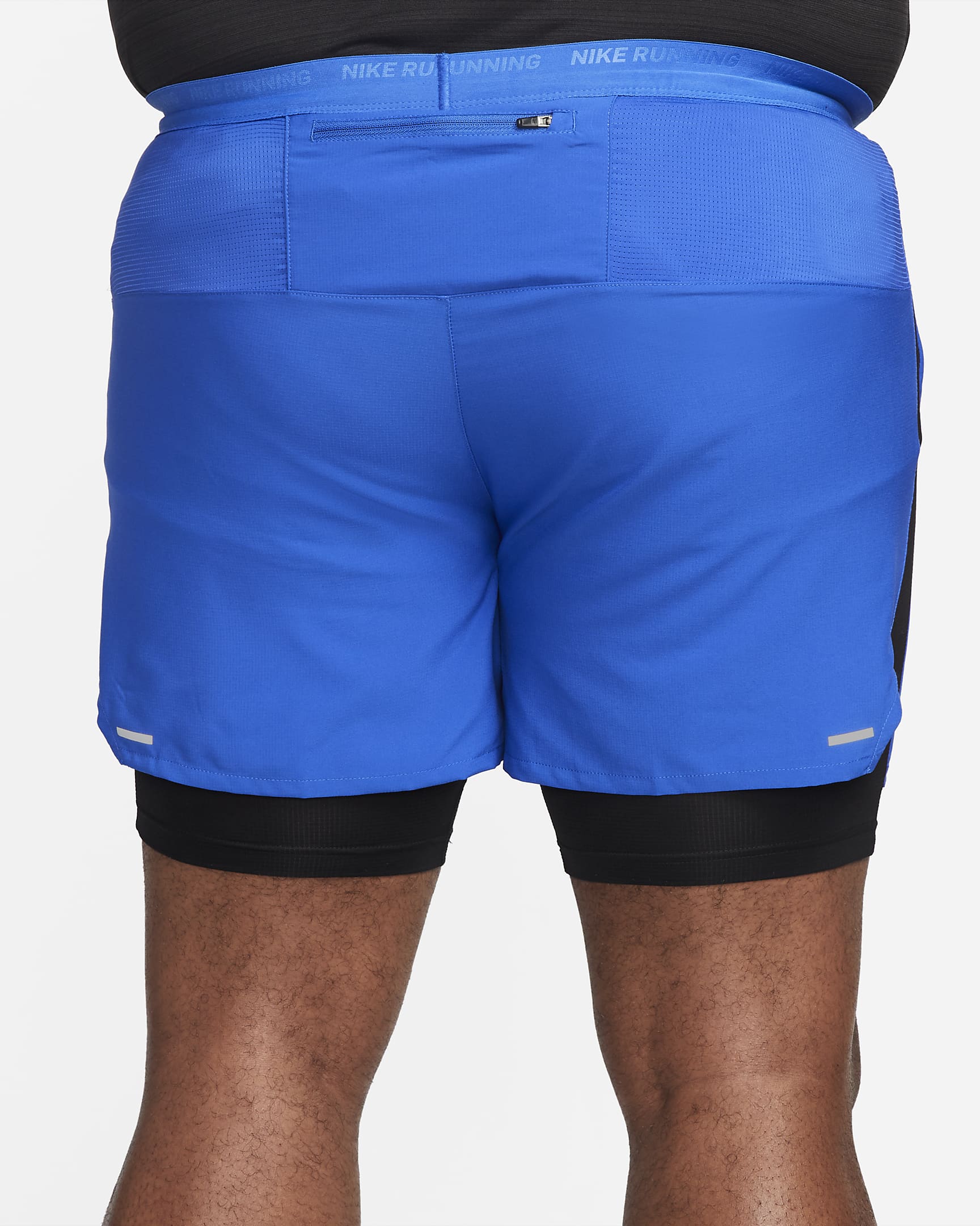 Short de running hybride Dri-FIT Nike Stride 13 cm pour homme - Game Royal/Noir/Noir