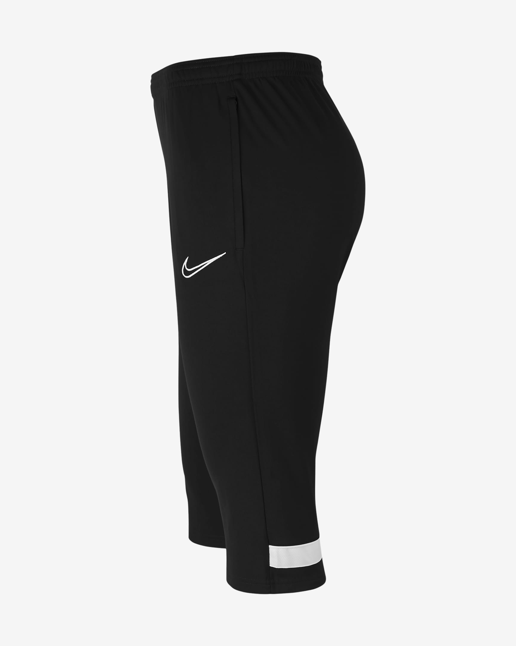 Nike Dri-FIT Academy Men's 3/4 Knit Football Pants - Black/White/White/White