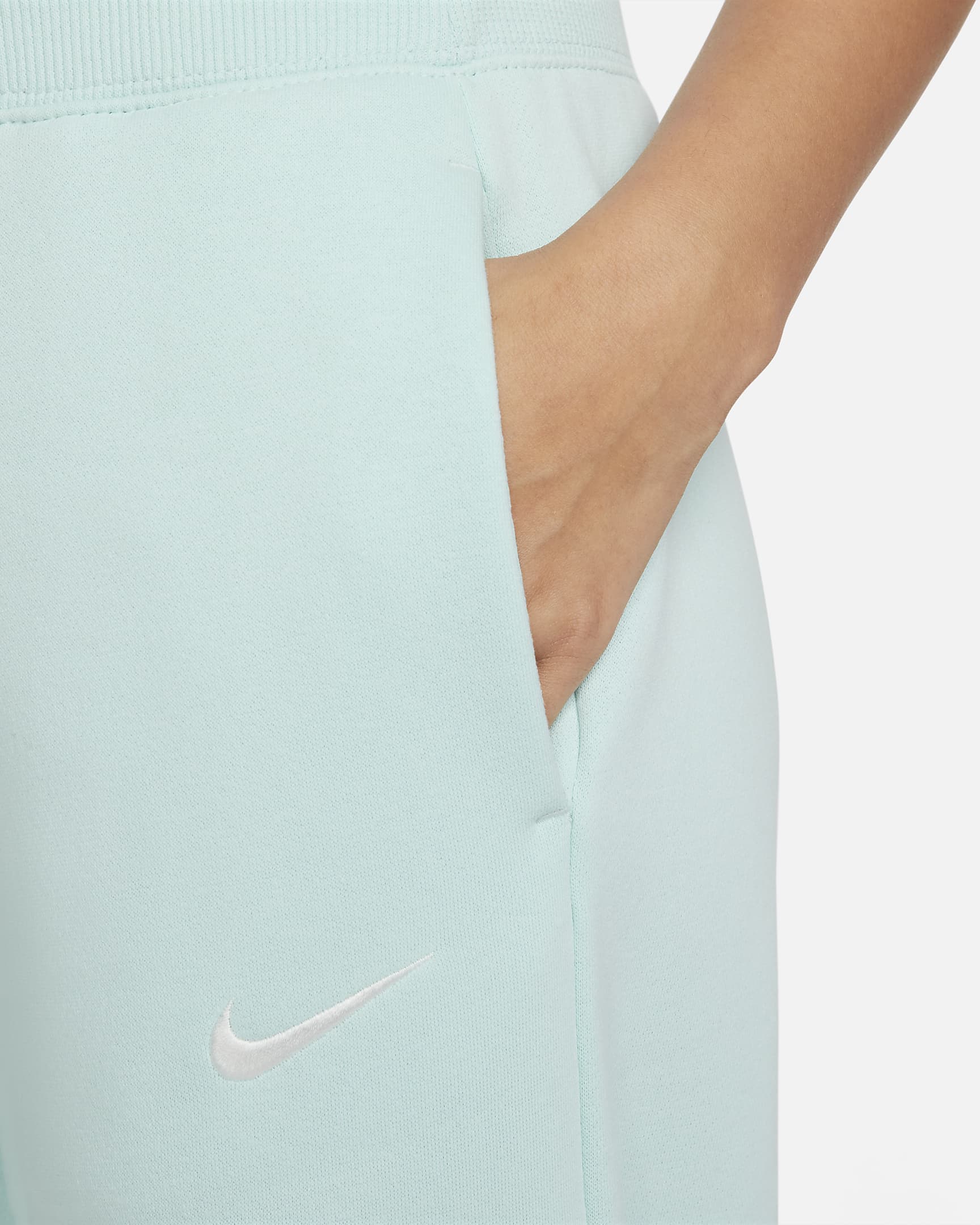 Pantaloni tuta palazzo a vita alta Nike Sportswear Phoenix Fleece