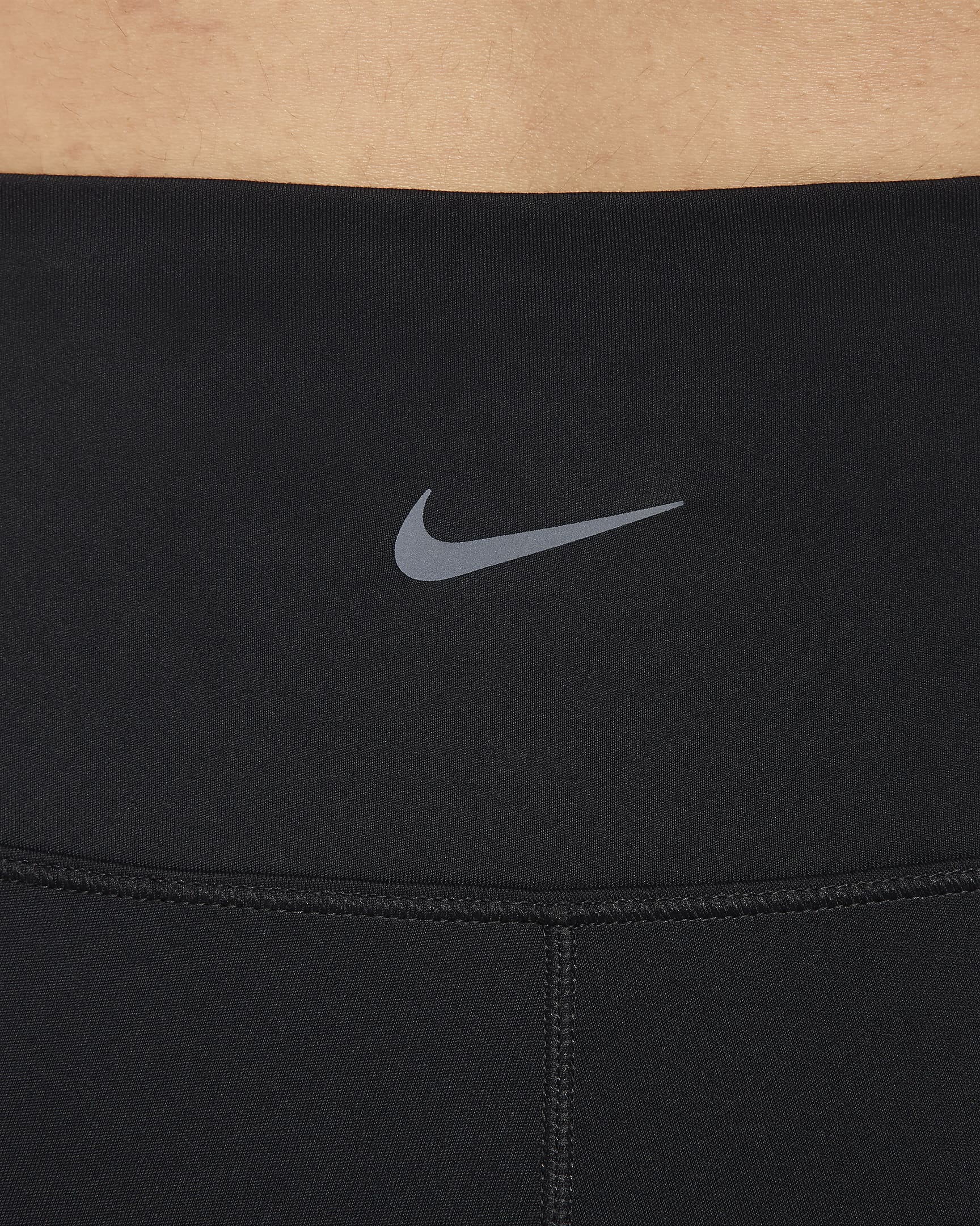 Cykelshorts Nike One Leak Protection: Mensshorts med hög midja 20 cm för kvinnor - Svart/Svart