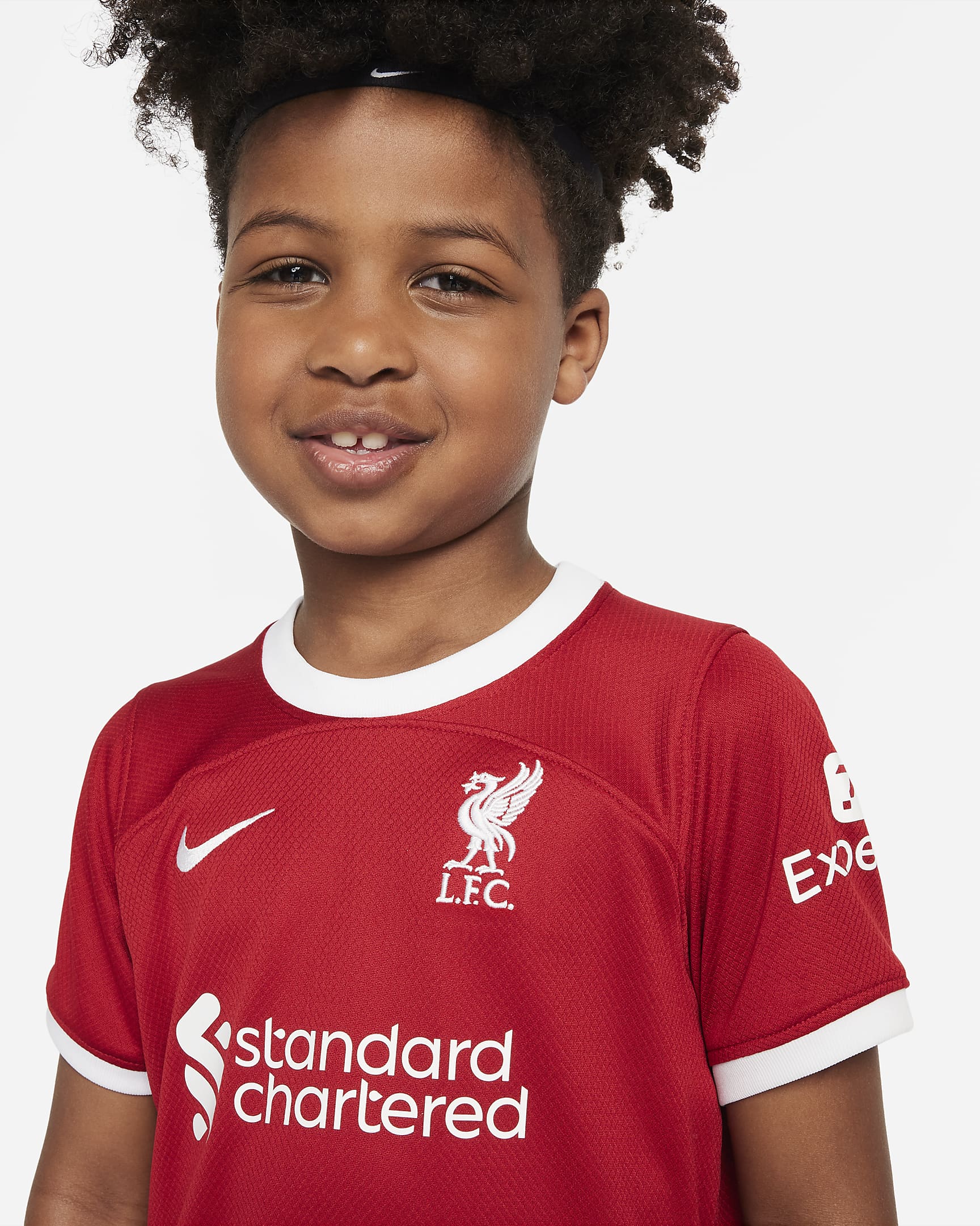 Liverpool F.C. 2023/24 Home Younger Kids' Nike Dri-FIT 3-Piece Kit. Nike CA