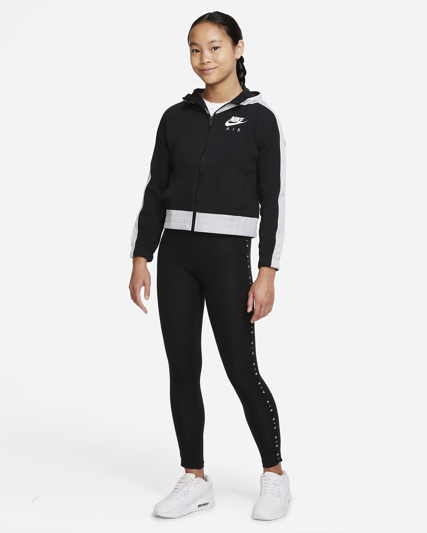 Nike Air Big Kids’ (Girls’) Full-Zip Hoodie. Nike.com