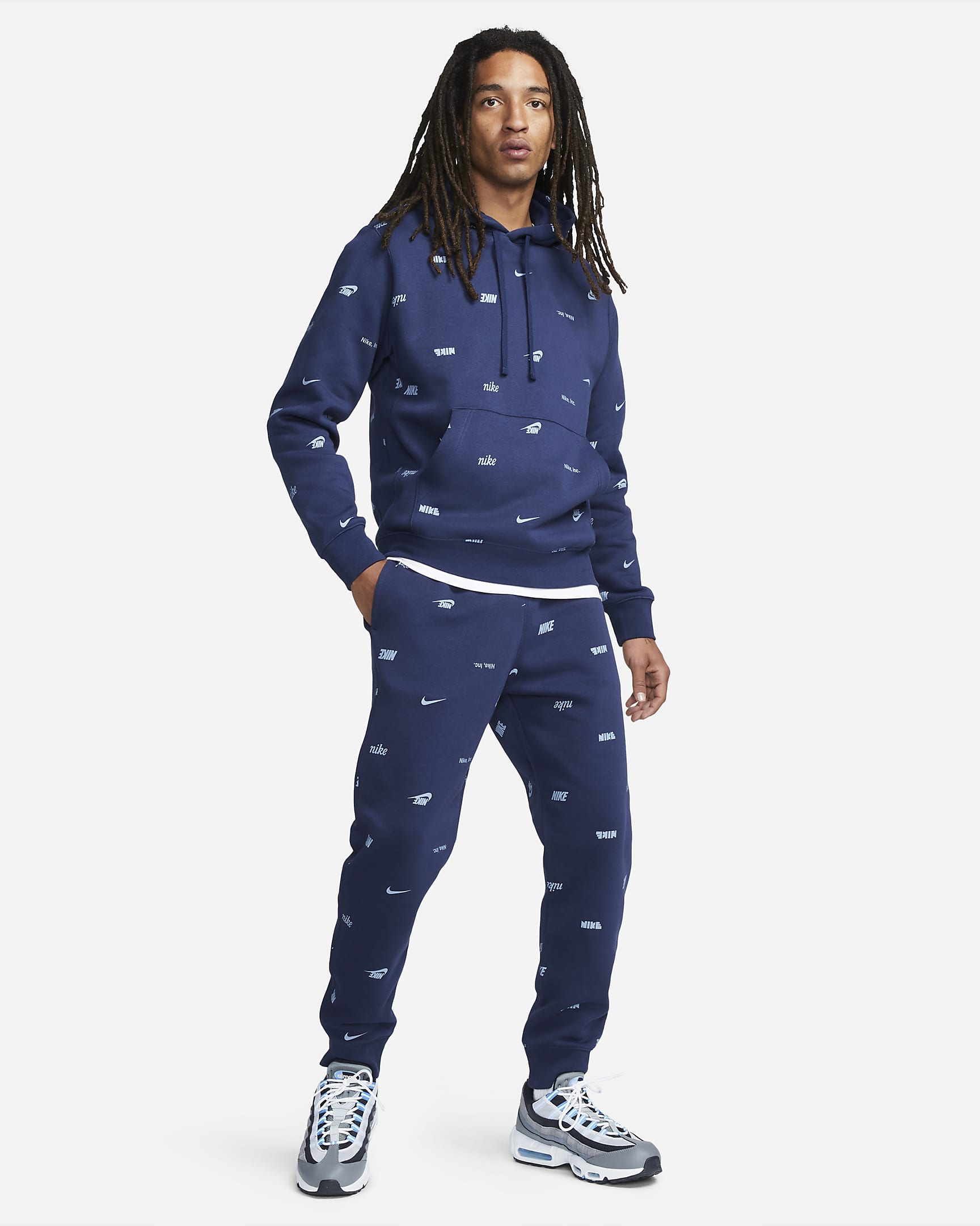 Nike Club Fleece Men's Brushed-Back Allover Print Joggers. Nike.com