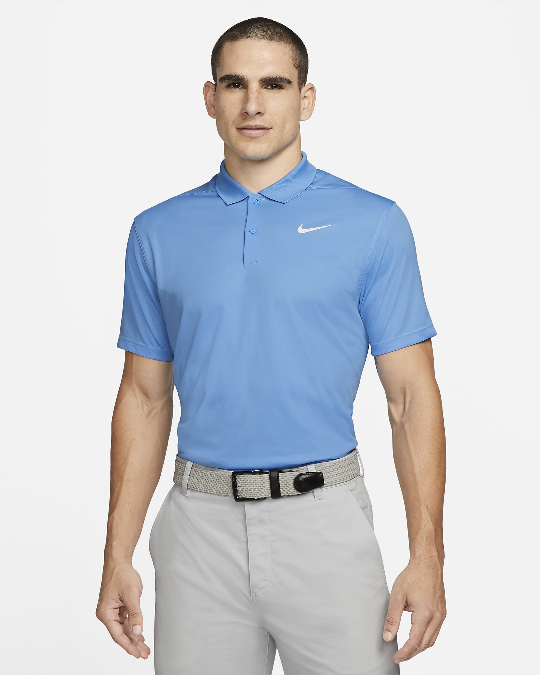 Nike Dri-FIT Victory Men's Golf Polo - University Blue/White