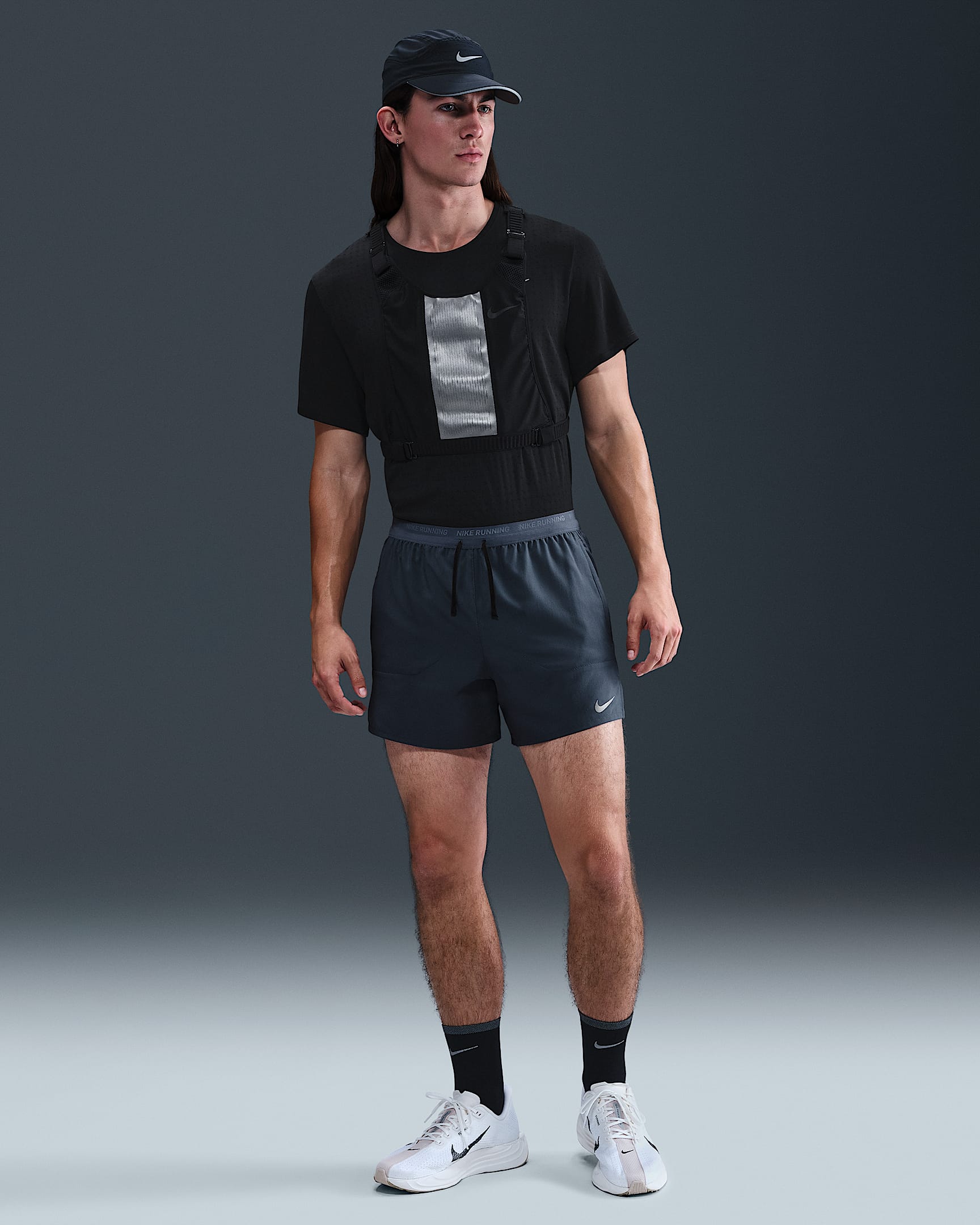 Nike Stride Men's Dri-FIT 5" 2-in-1 Running Shorts - Thunder Blue/Thunder Blue/Black