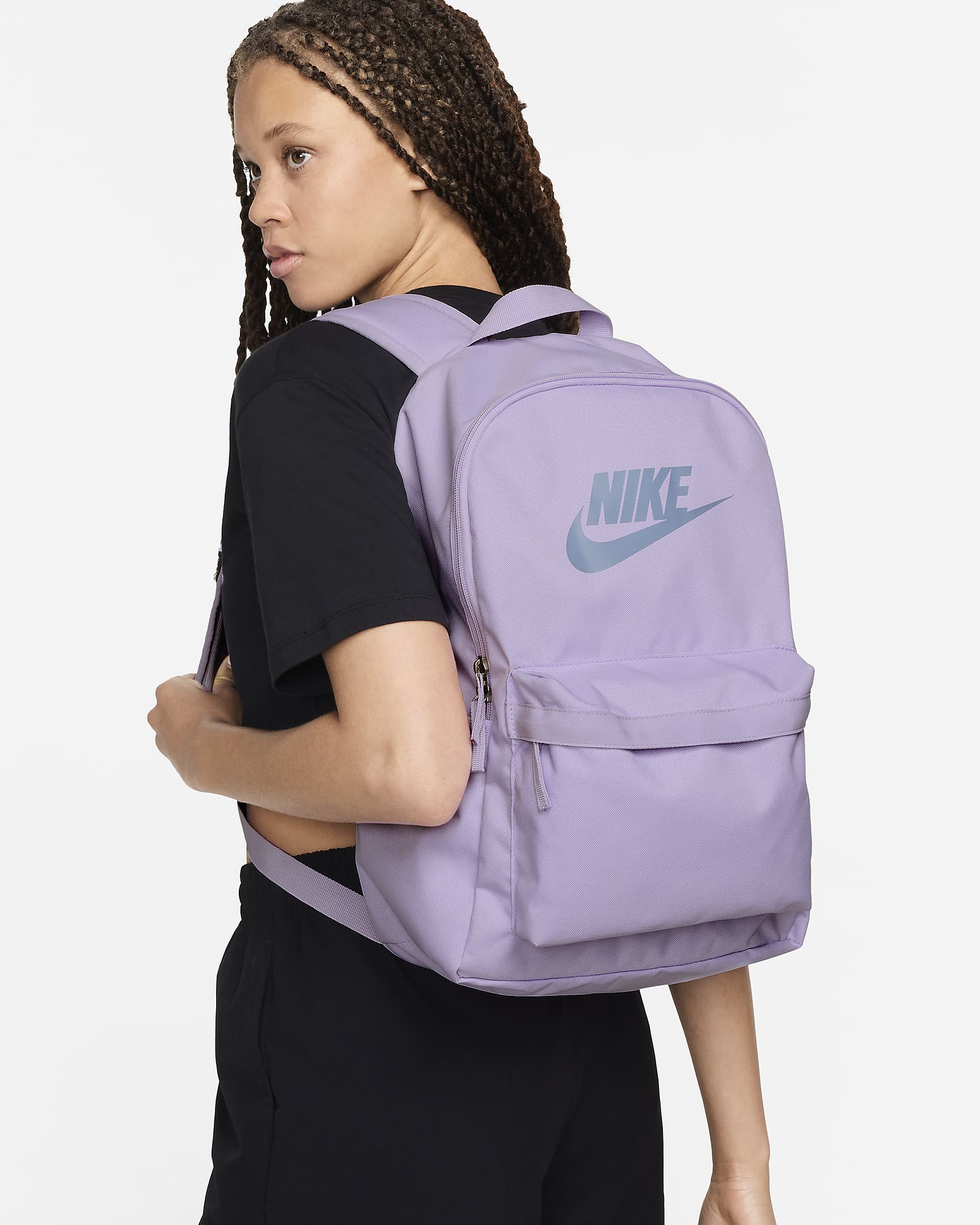 Mochila Nike Heritage (25 L) - Flor de lila/Flor de lila/Pizarra cenizo