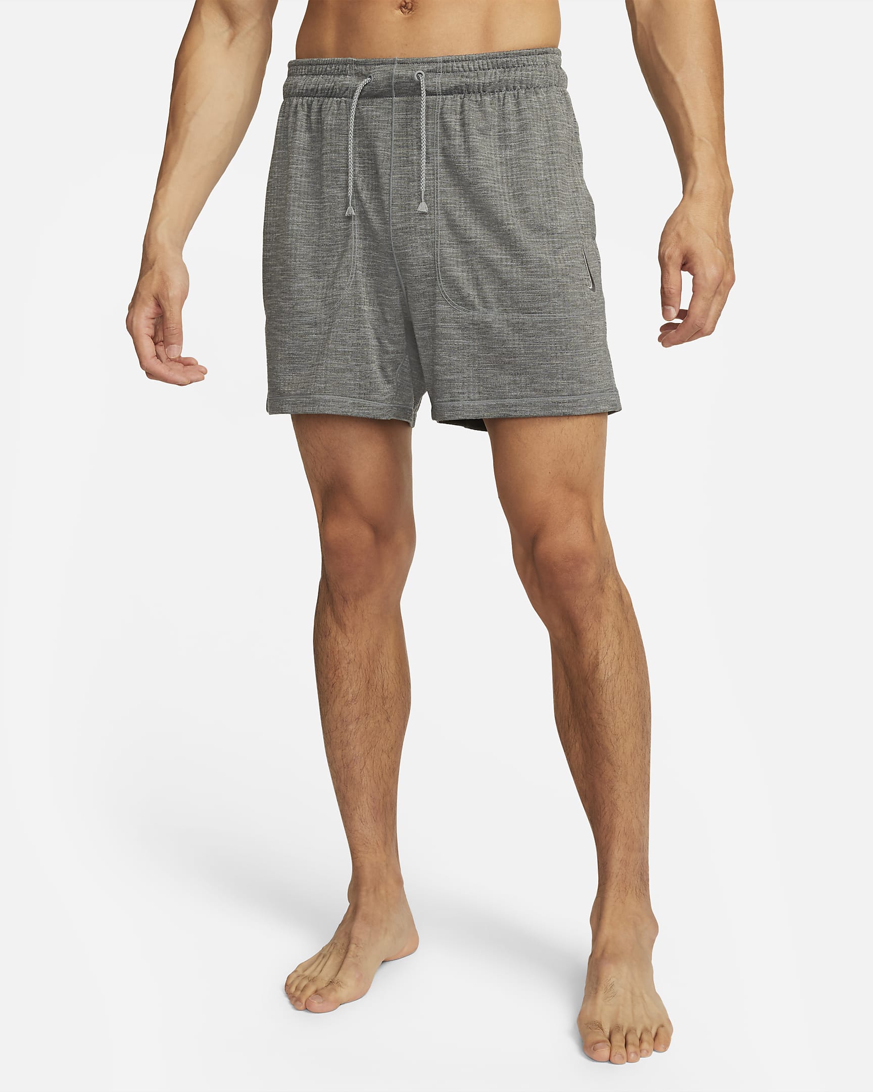 Nike Yoga Men's Dri-FIT 5" Unlined Shorts - Cool Grey/Heather/Cool Grey