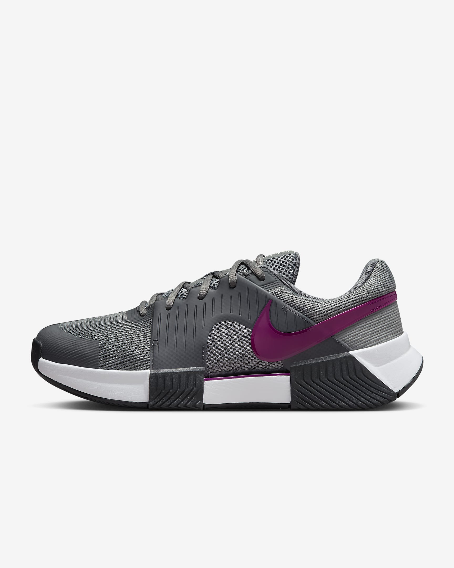 Chaussure de tennis pour surface dure Nike Zoom GP Challenge 1 pour homme - Smoke Grey/Dark Smoke Grey/Photon Dust/Sangria