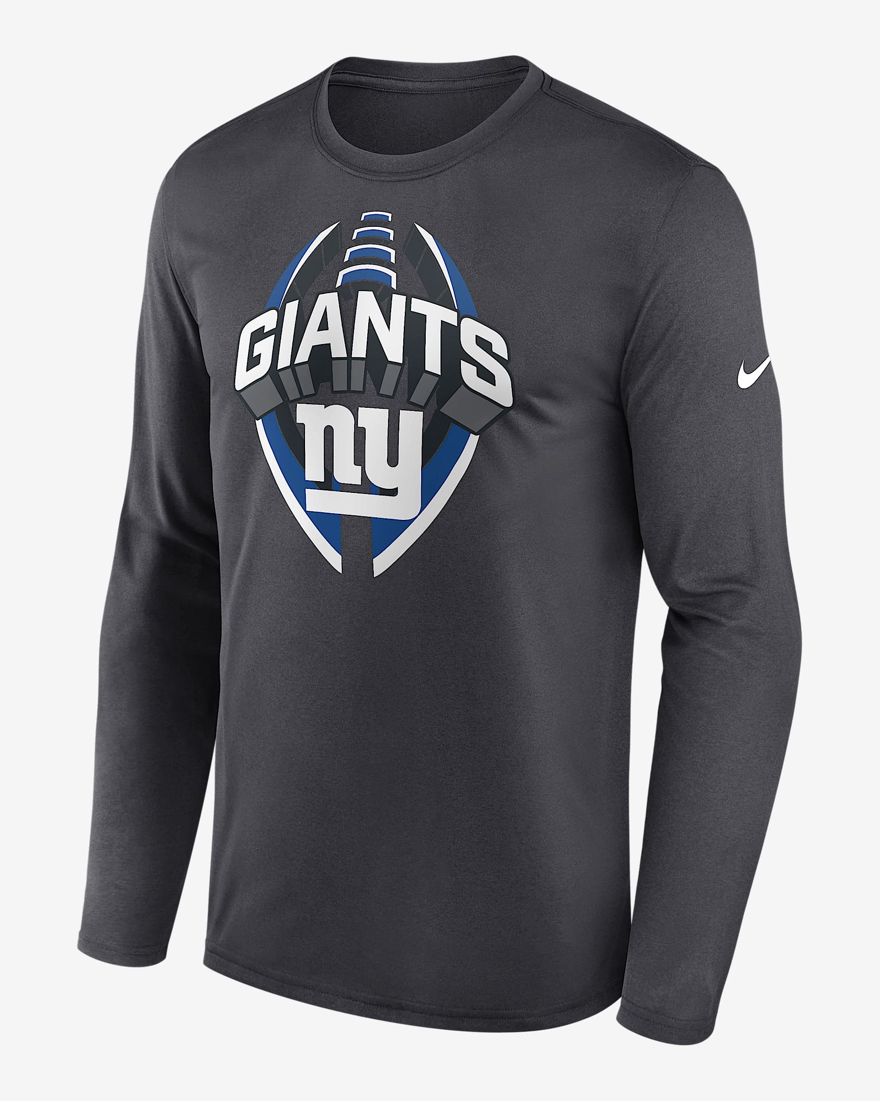 New York Giants Legend Icon Men's Nike Dri-FIT NFL Long-Sleeve T-Shirt - Anthracite