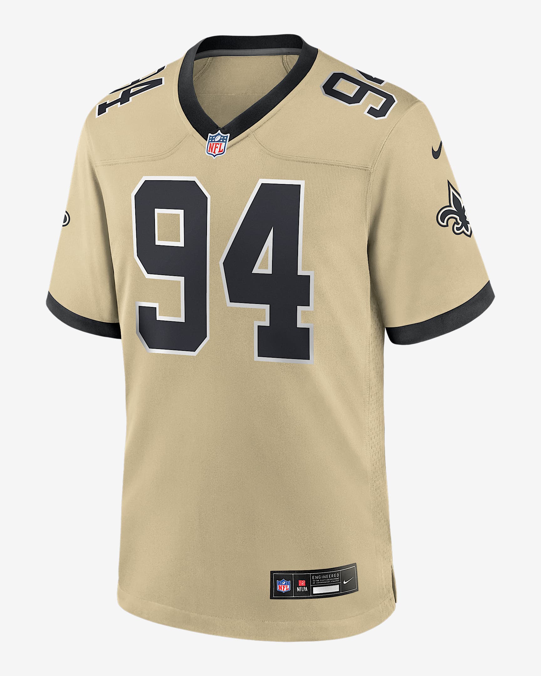 Cameron Jordan New Orleans Saints Men's Nike NFL Game Jersey - Gold