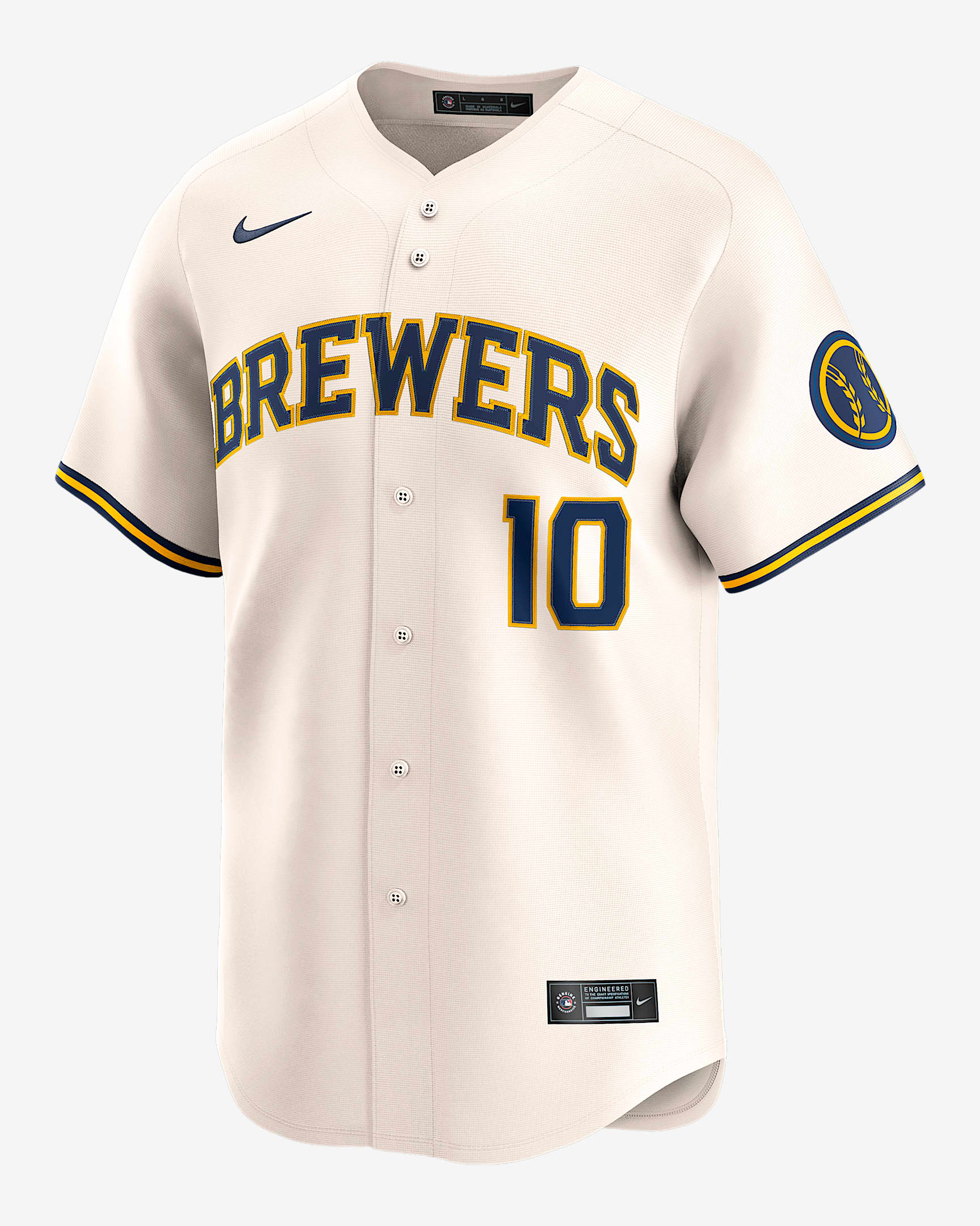 Sal Frelick Milwaukee Brewers Men's Nike Dri-FIT ADV MLB Limited Jersey - Cream