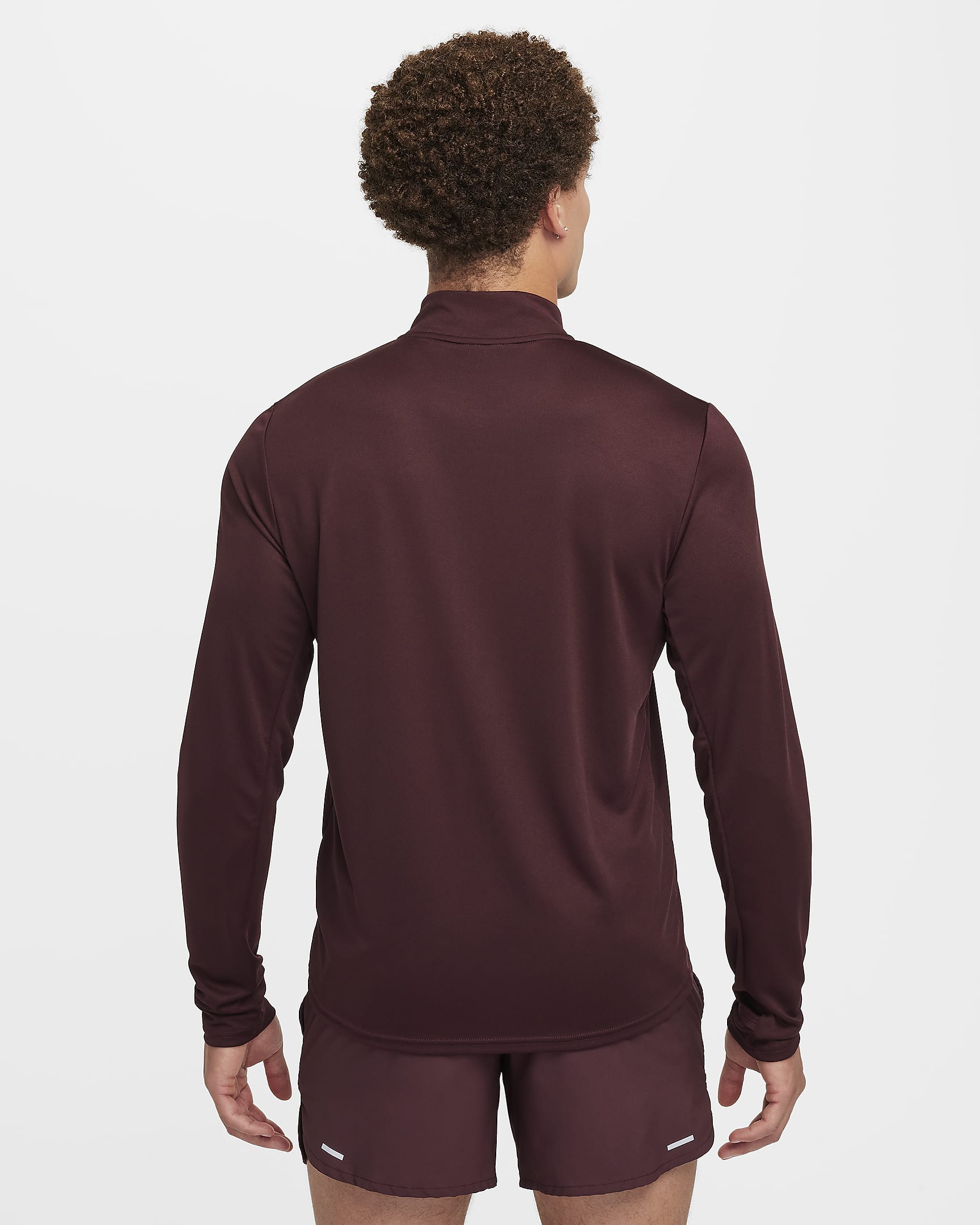 Nike Pacer Men's Dri-FIT 1/2-Zip Running Top - Burgundy Crush