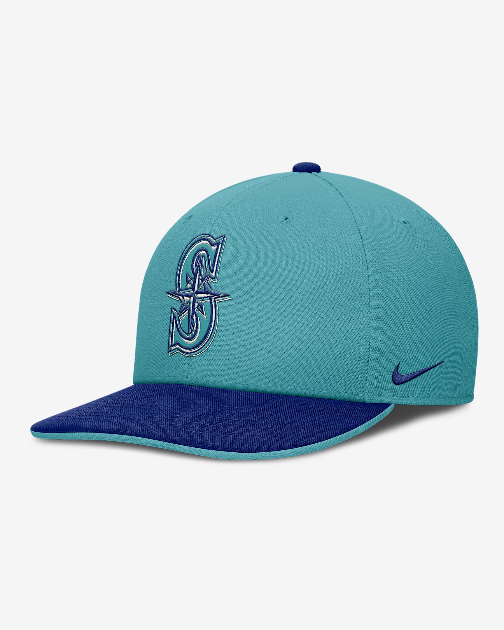 Seattle Mariners Pro Men's Nike Dri-FIT MLB Adjustable Hat - Turquoise/Royal