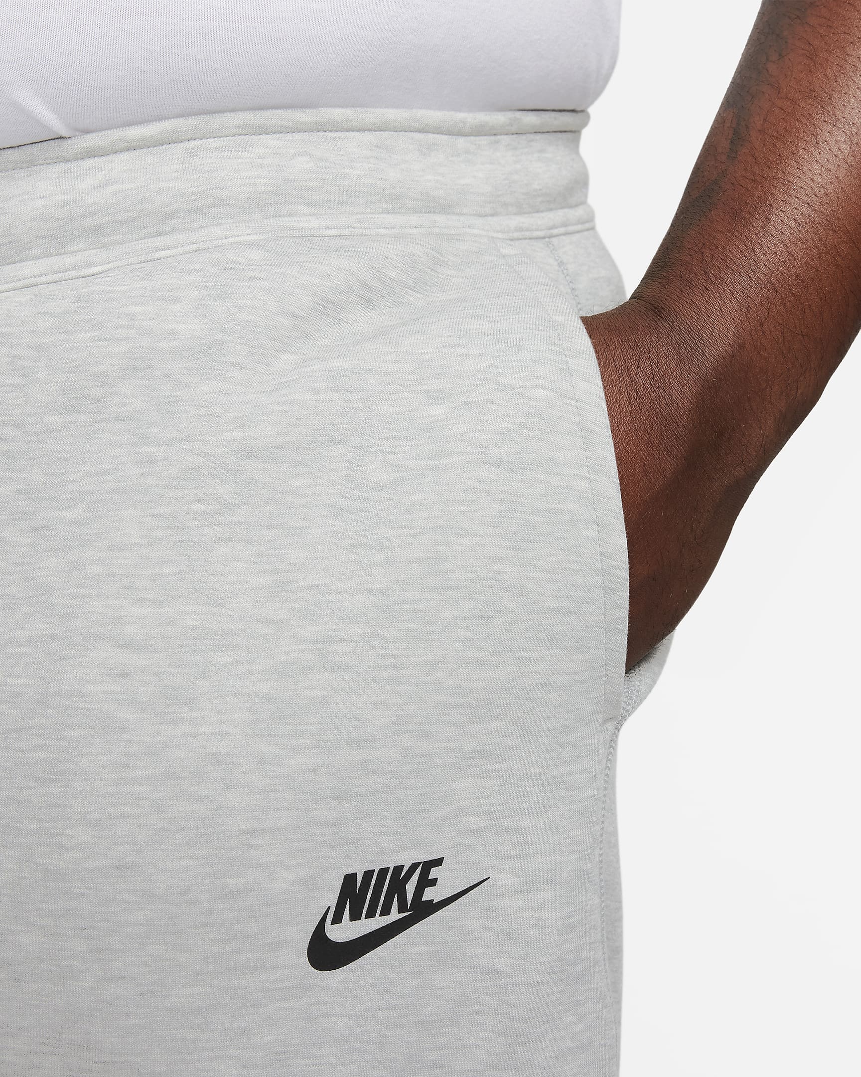 Calças desportivas Nike Sportswear Tech Fleece para homem - Cinzento Heather escuro/Preto