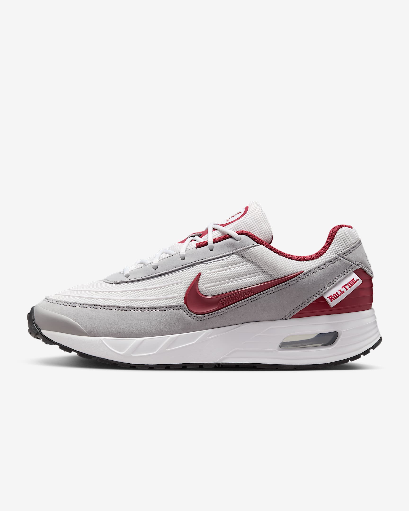 Nike College Air Max Verse (Alabama) Men's Shoes - White/Light Smoke Grey/Team Crimson