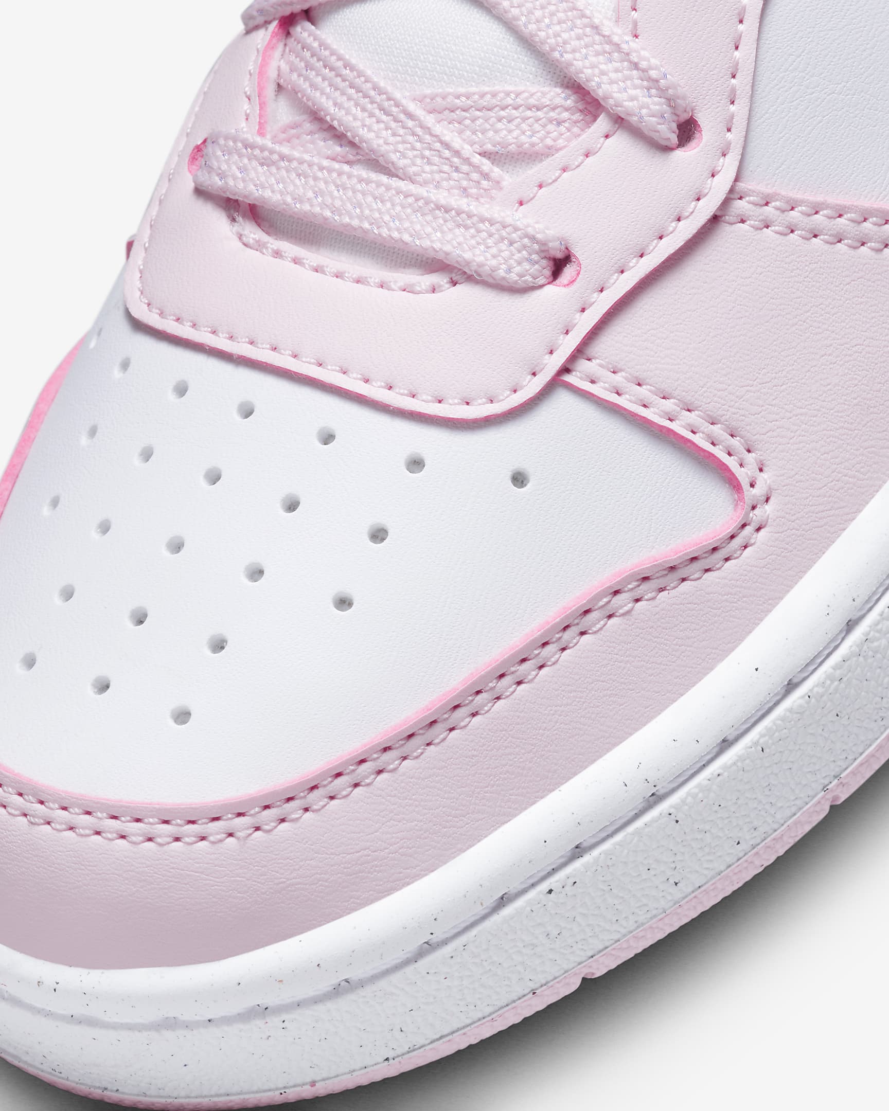 Chaussure Nike Court Borough Low Recraft pour ado - Blanc/Pink Foam