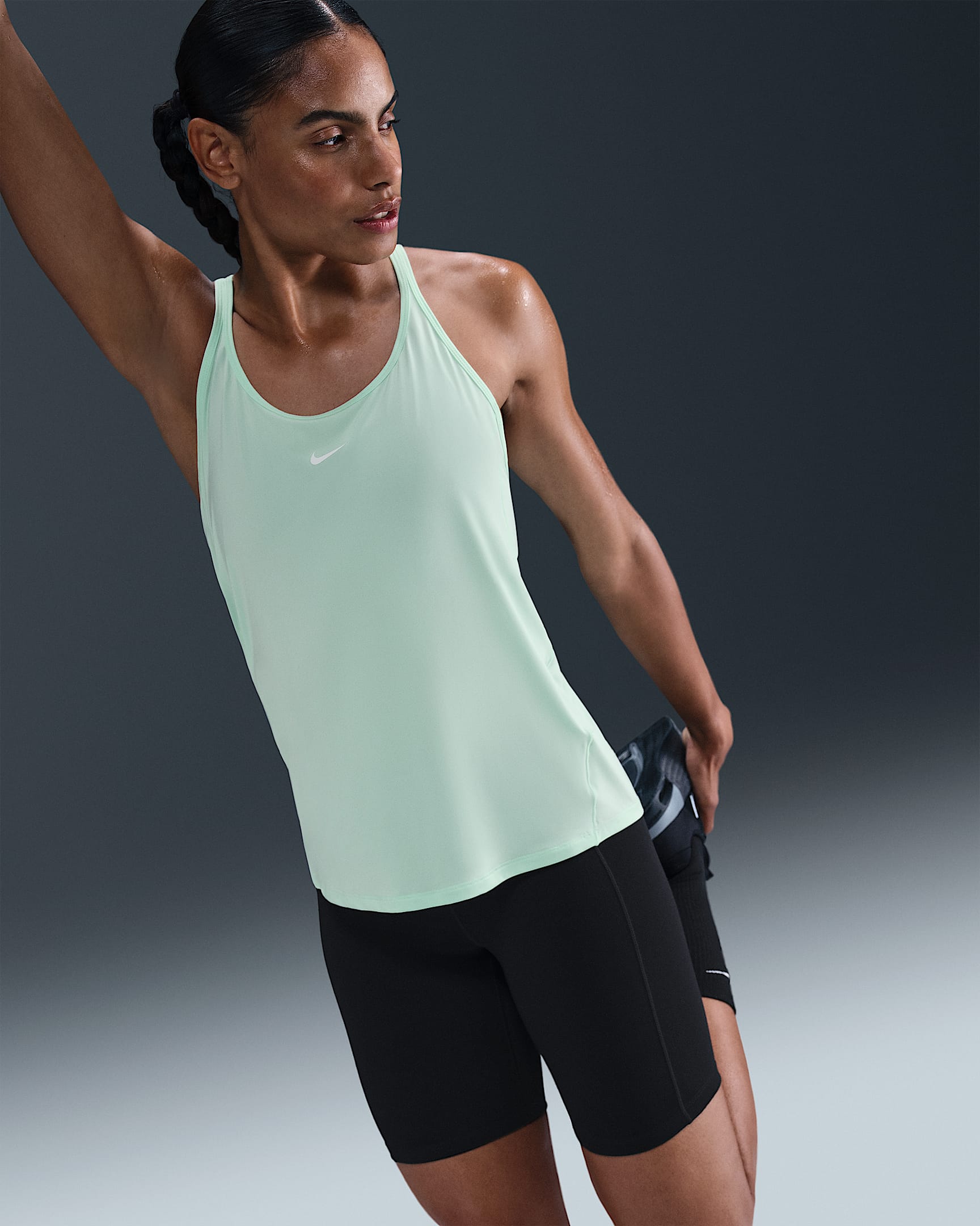Nike One Classic Dri-FIT Tanktop mit Trägern für Damen - Mint Foam/Weiß