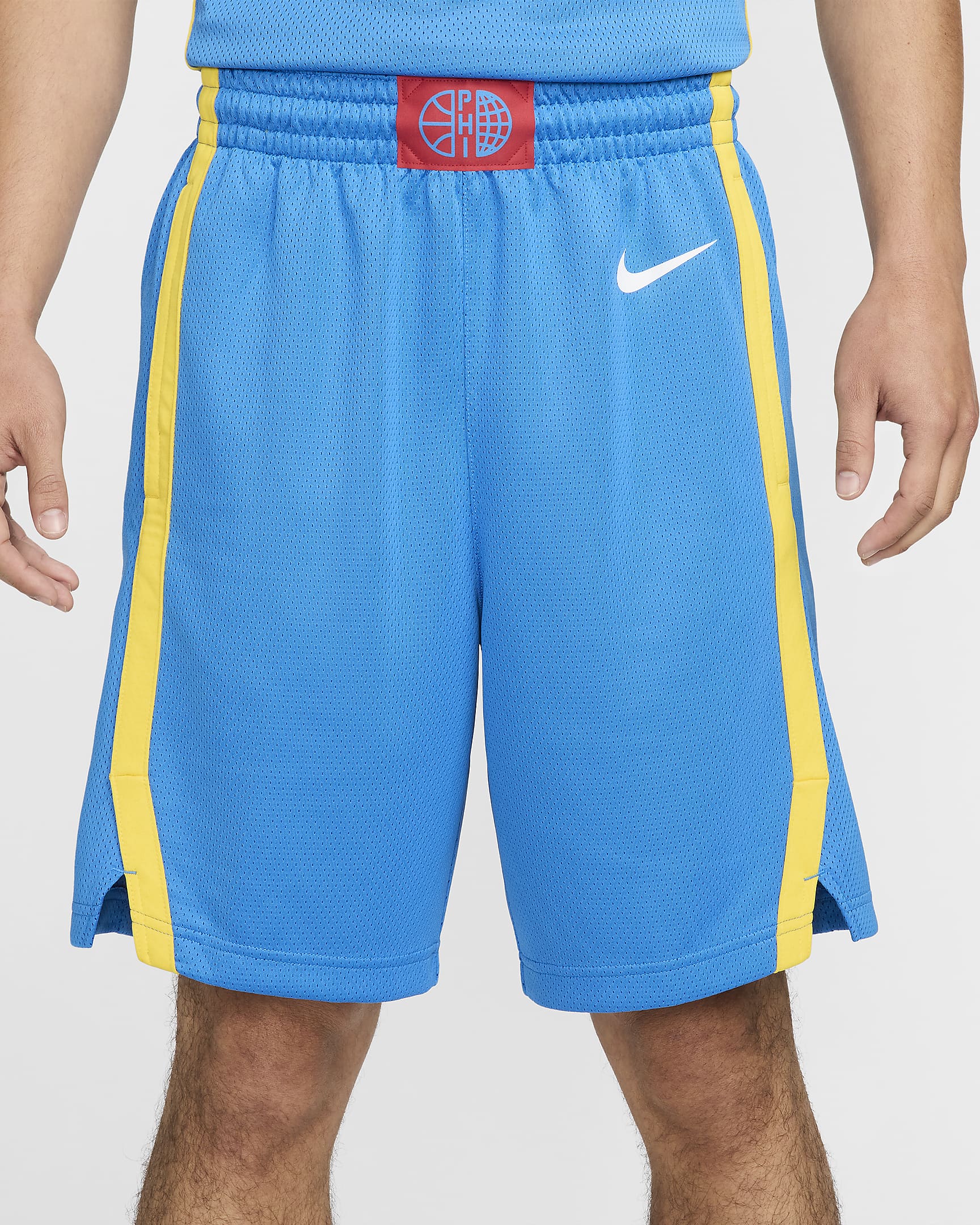 Philippines Limited Road Men's Nike Basketball Shorts - Light Photo Blue/Tour Yellow