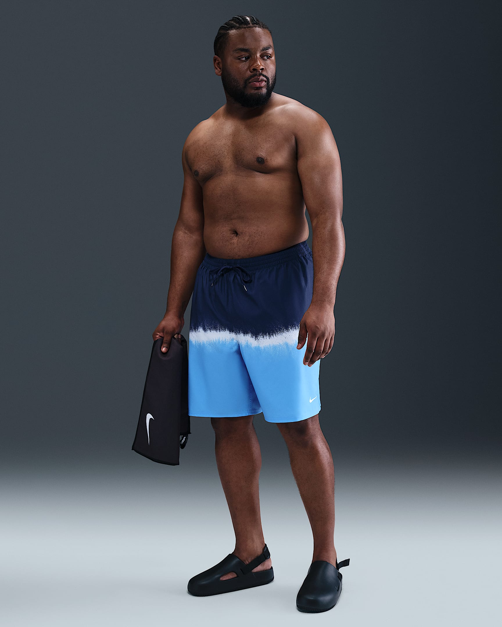 Nike Swim Breaker Men's 9" Boxer Volley Shorts - Midnight Navy