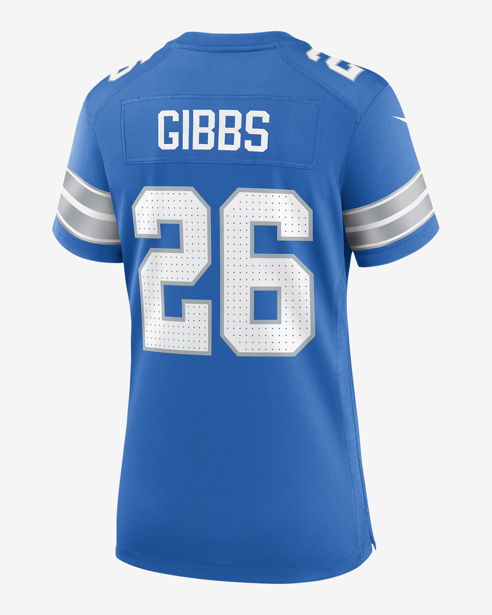 Jahmyr Gibbs Detroit Lions Women's Nike NFL Game Football Jersey - Blue