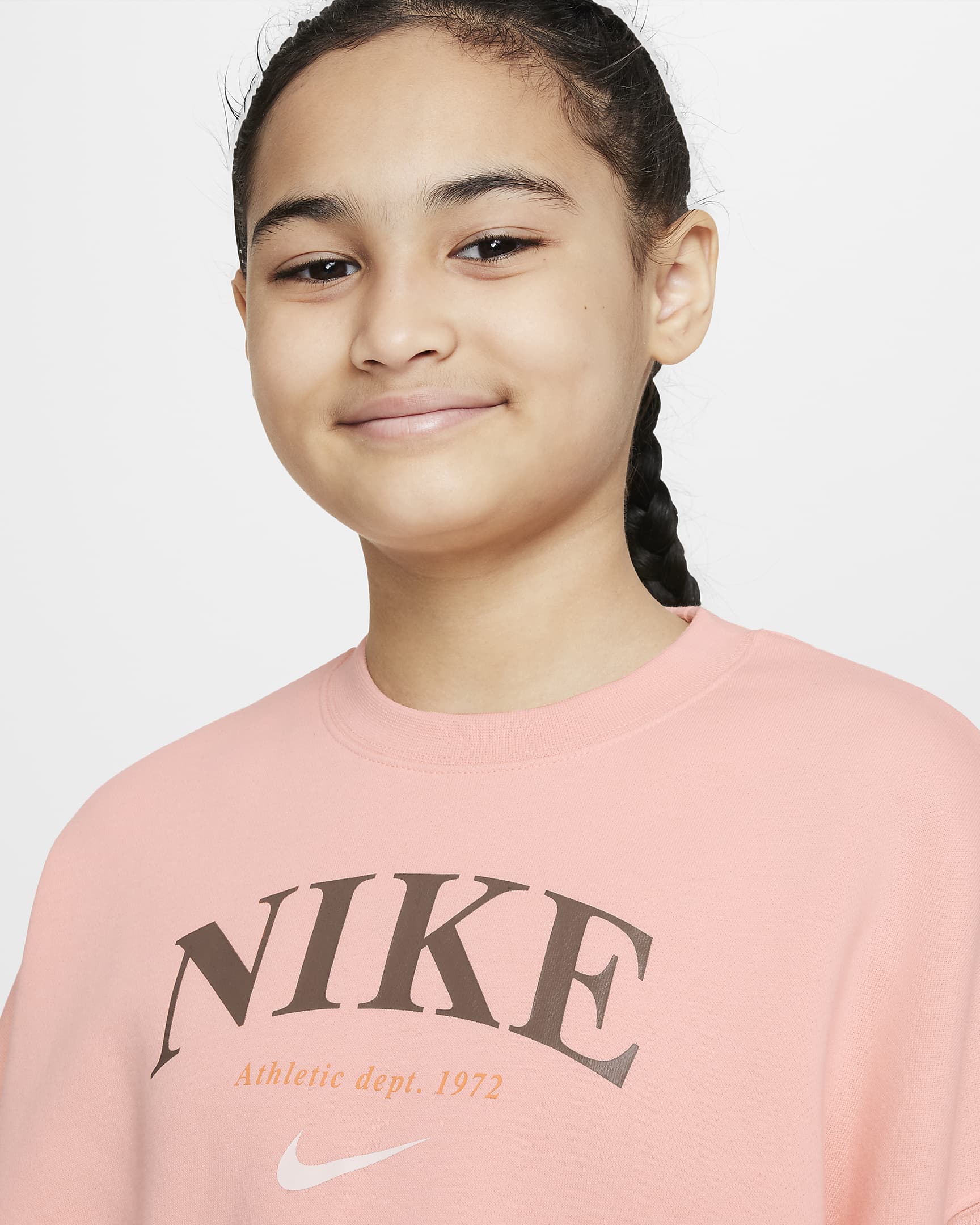 Nike Sportswear Older Kids' (Girls') Fleece Sweatshirt. Nike AU