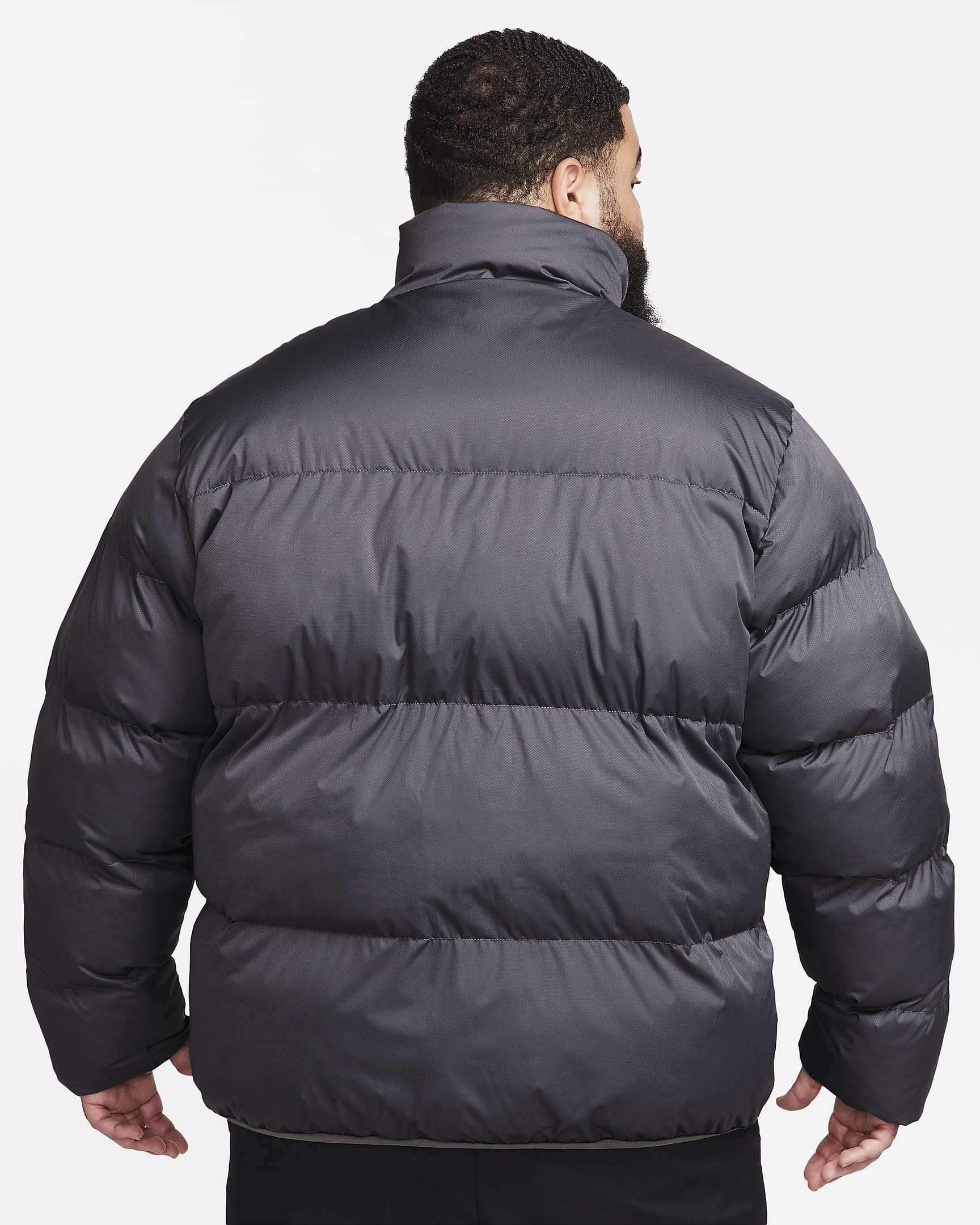 Nike Sportswear Club Puffer-Jacke für Herren - Iron Grey/Weiß