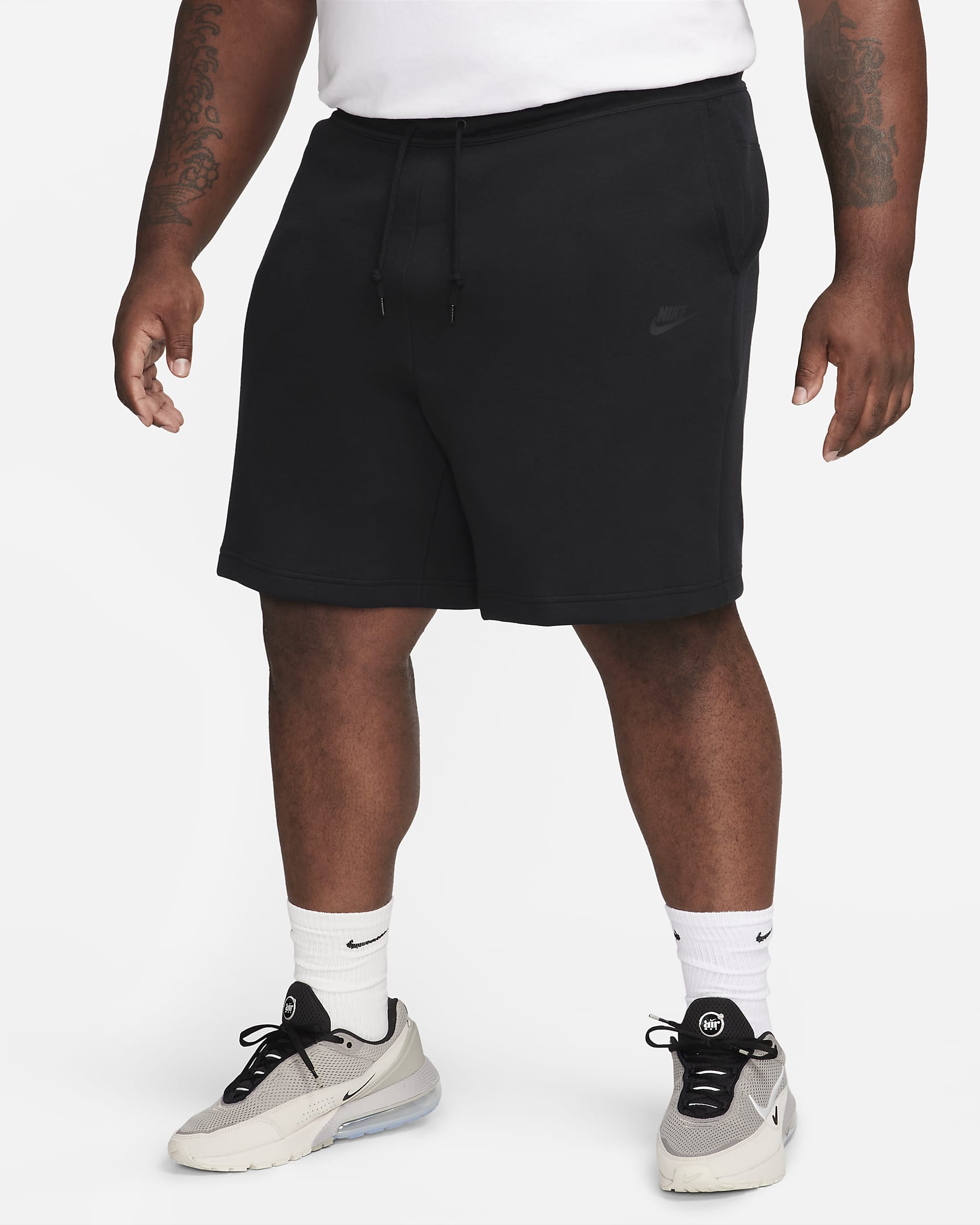 Nike Sportswear Tech Fleece-shorts til herre - Svart/Svart