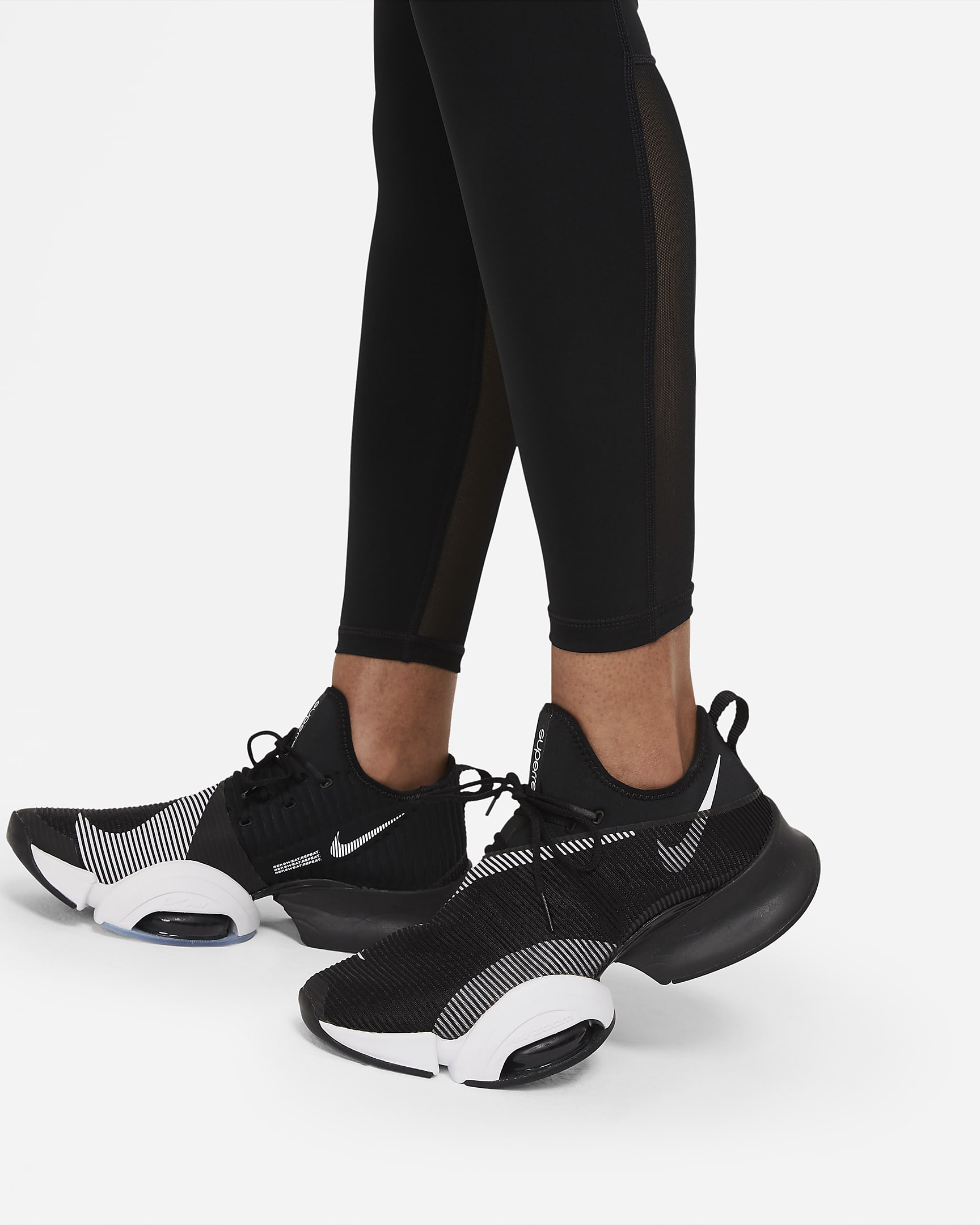 Nike Pro Women's Mid-Rise Leggings - Black/White