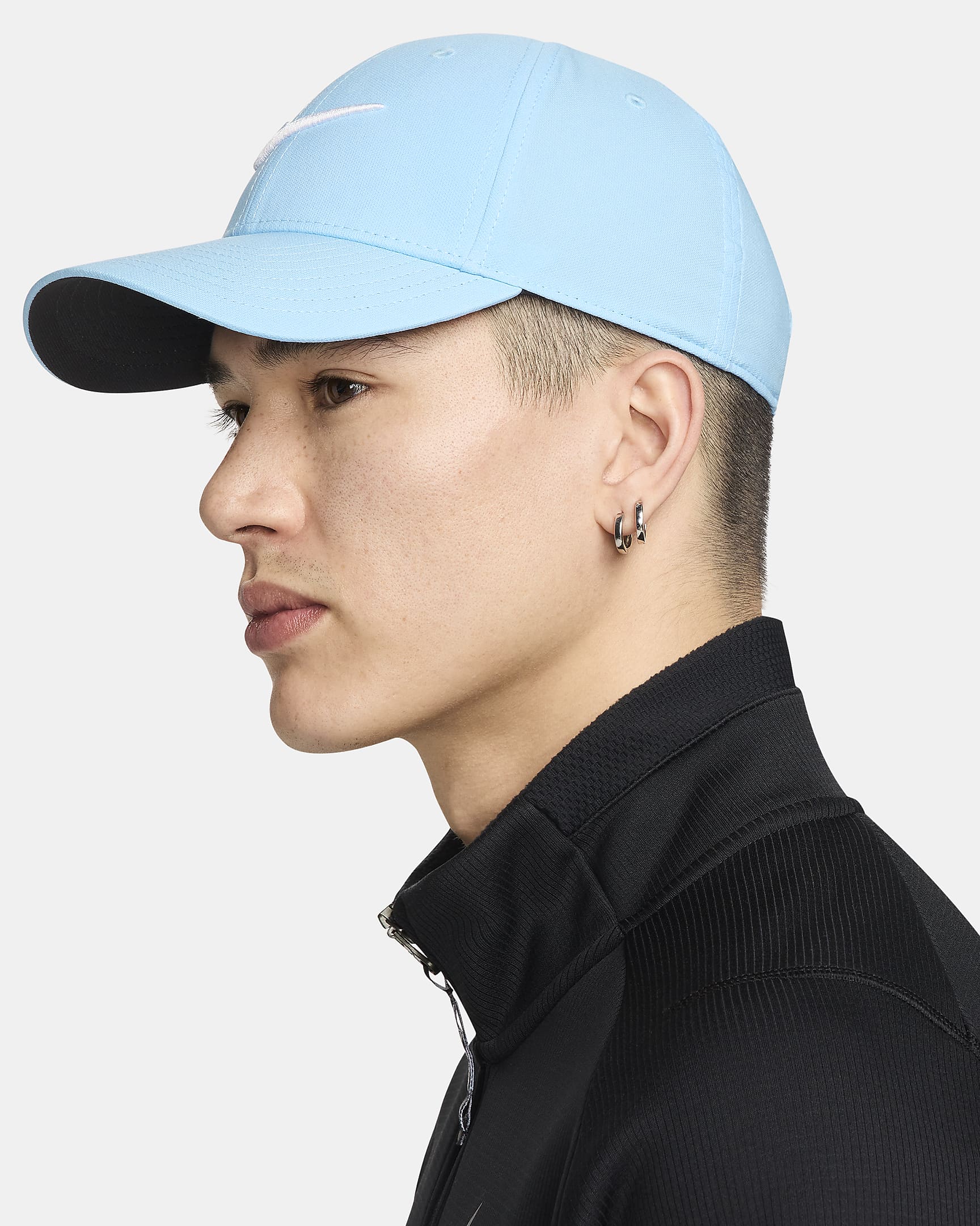 Gorra Swoosh estructurada Nike Dri-FIT Club - Azul acuario/Blanco