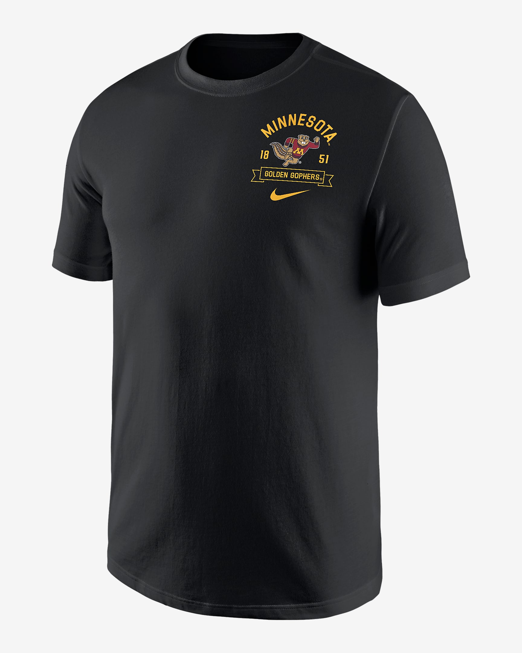 Playera universitaria Nike Max90 para hombre Minnesota - Negro