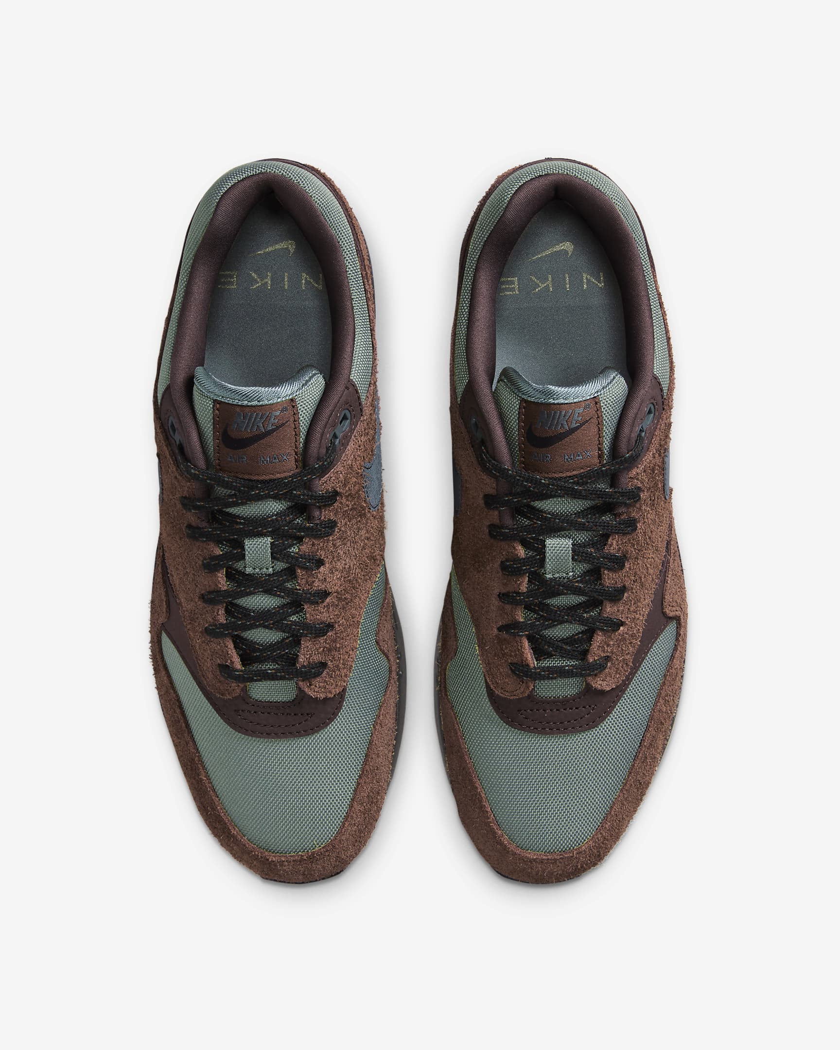 Nike Air Max 1 herresko - Cacao Wow/Baroque Brown/Svart/Vintage Green