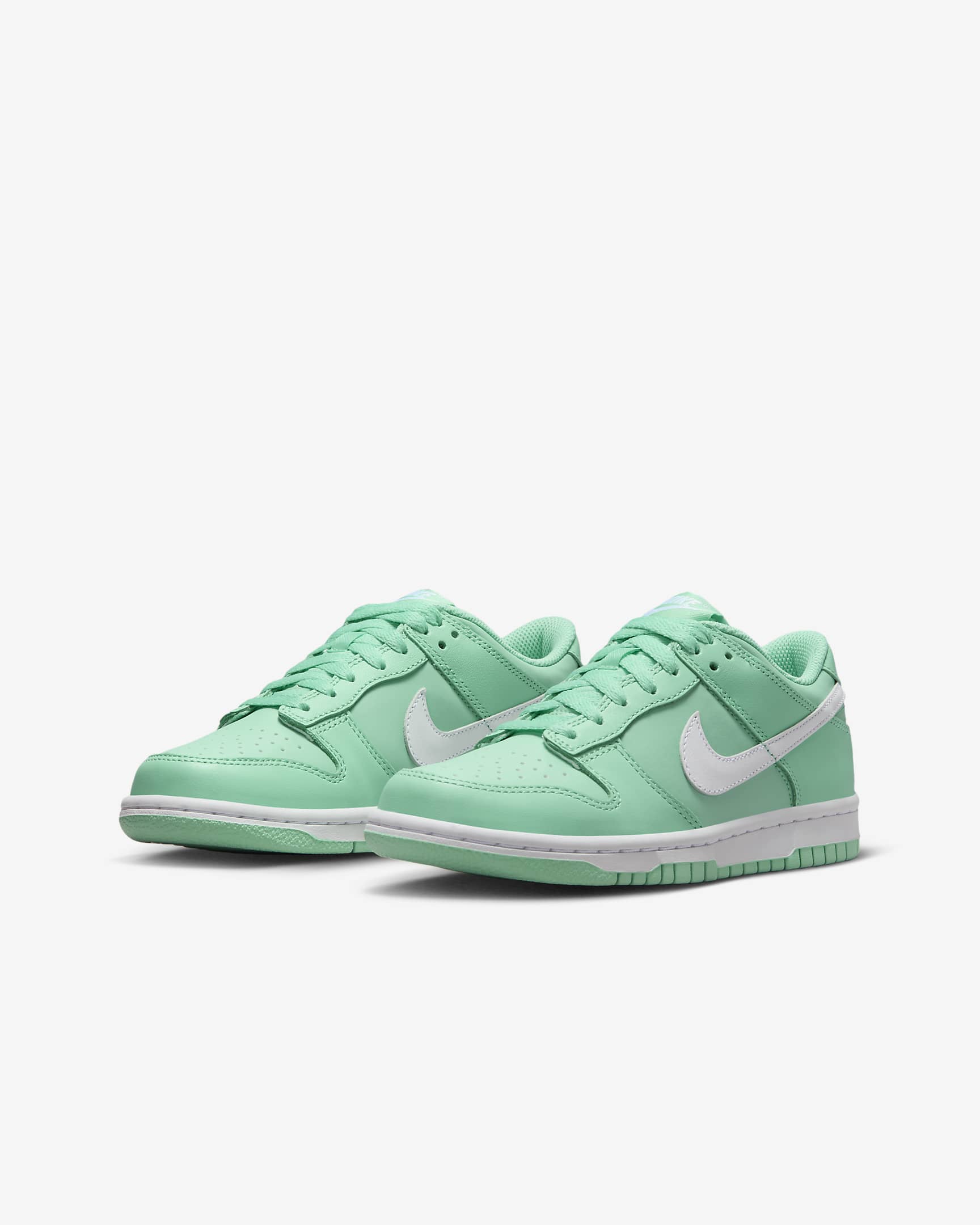 รองเท้าเด็กโต Nike Dunk Low - Emerald Rise/ขาว