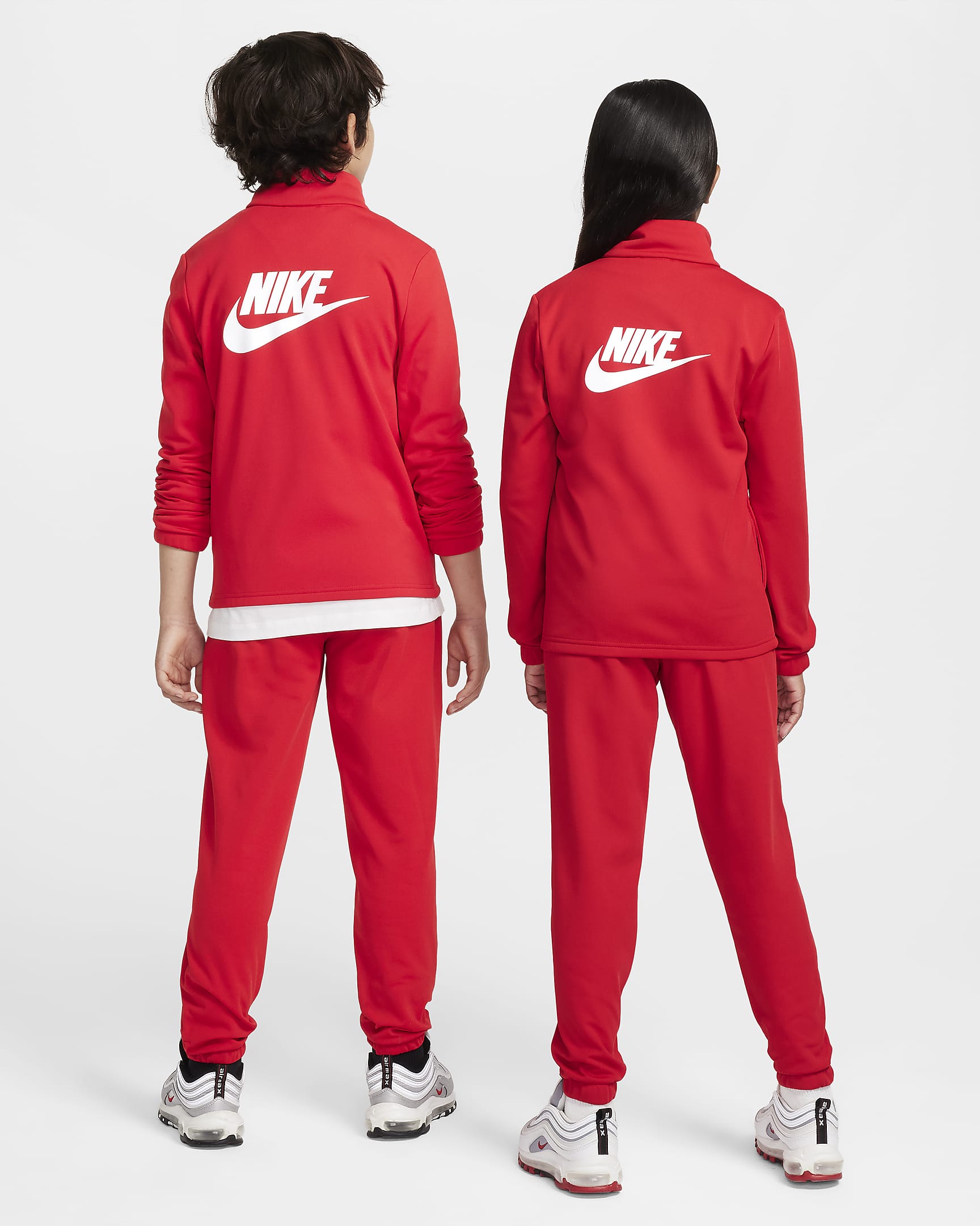 Nike Sportswear Older Kids' Tracksuit - University Red/University Red/White