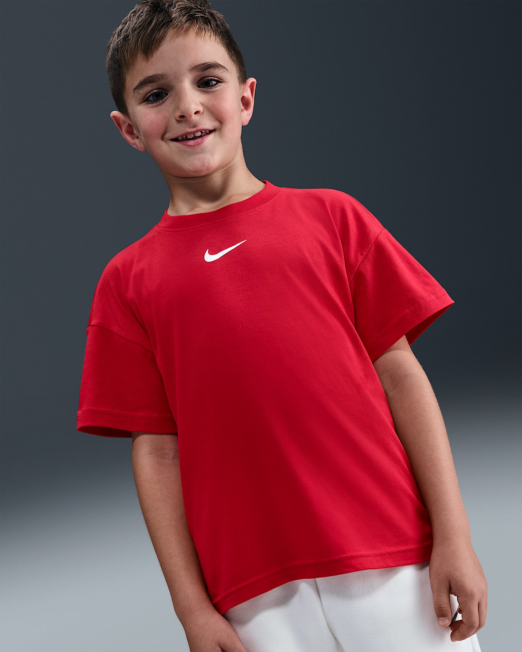 Nike Sportswear Big Kids' T-Shirt - University Red