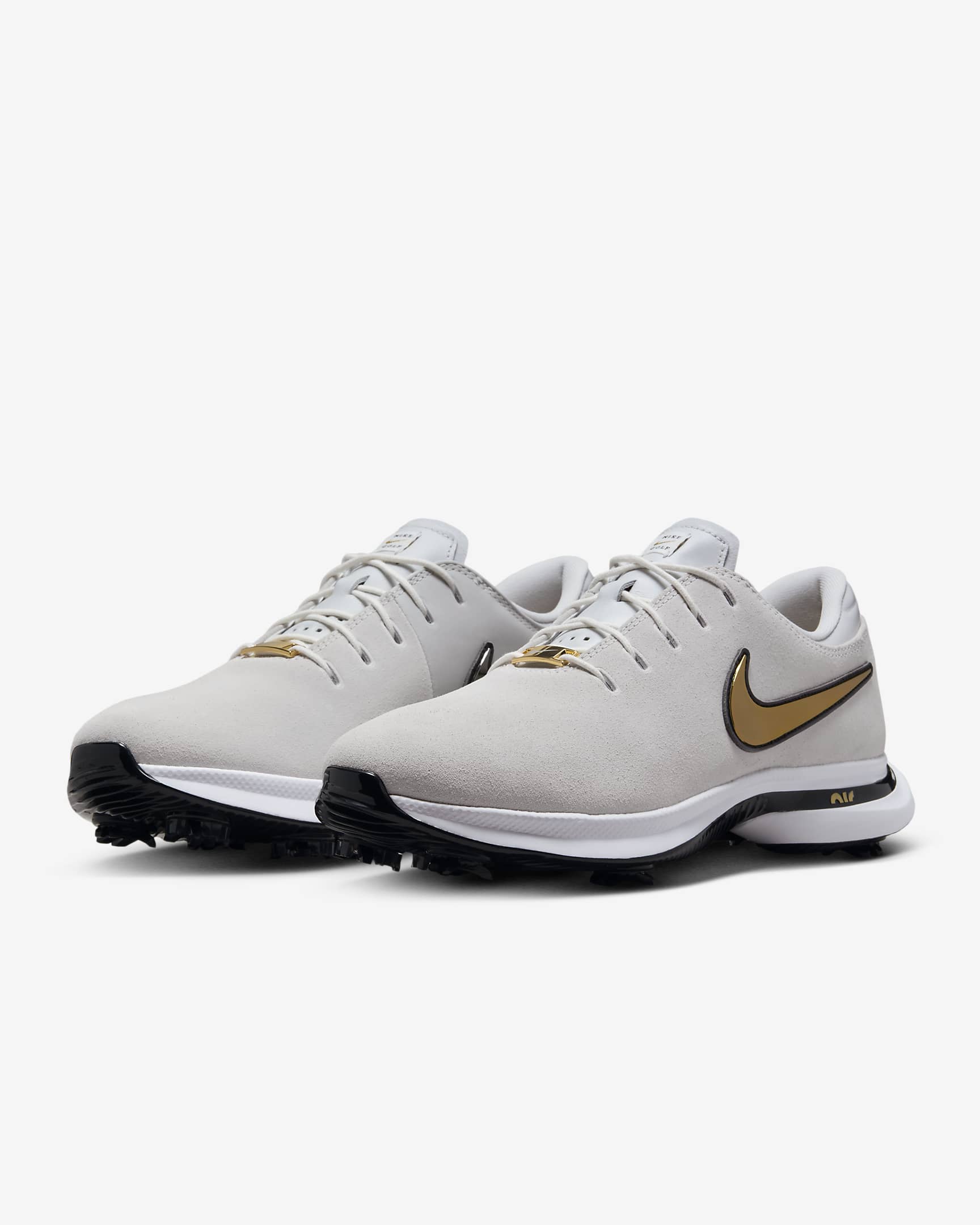 Nike Air Zoom Victory Tour 3 NRG Golf Shoes (Extra Wide) - White/Metallic Silver/Black/Metallic Gold