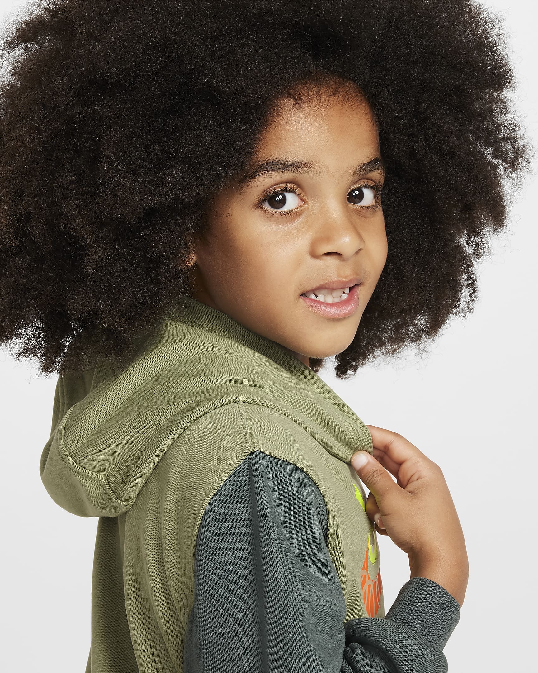 Nike Sportswear "Express Yourself" Little Kids' 2-Piece Pullover Set - Vintage Green