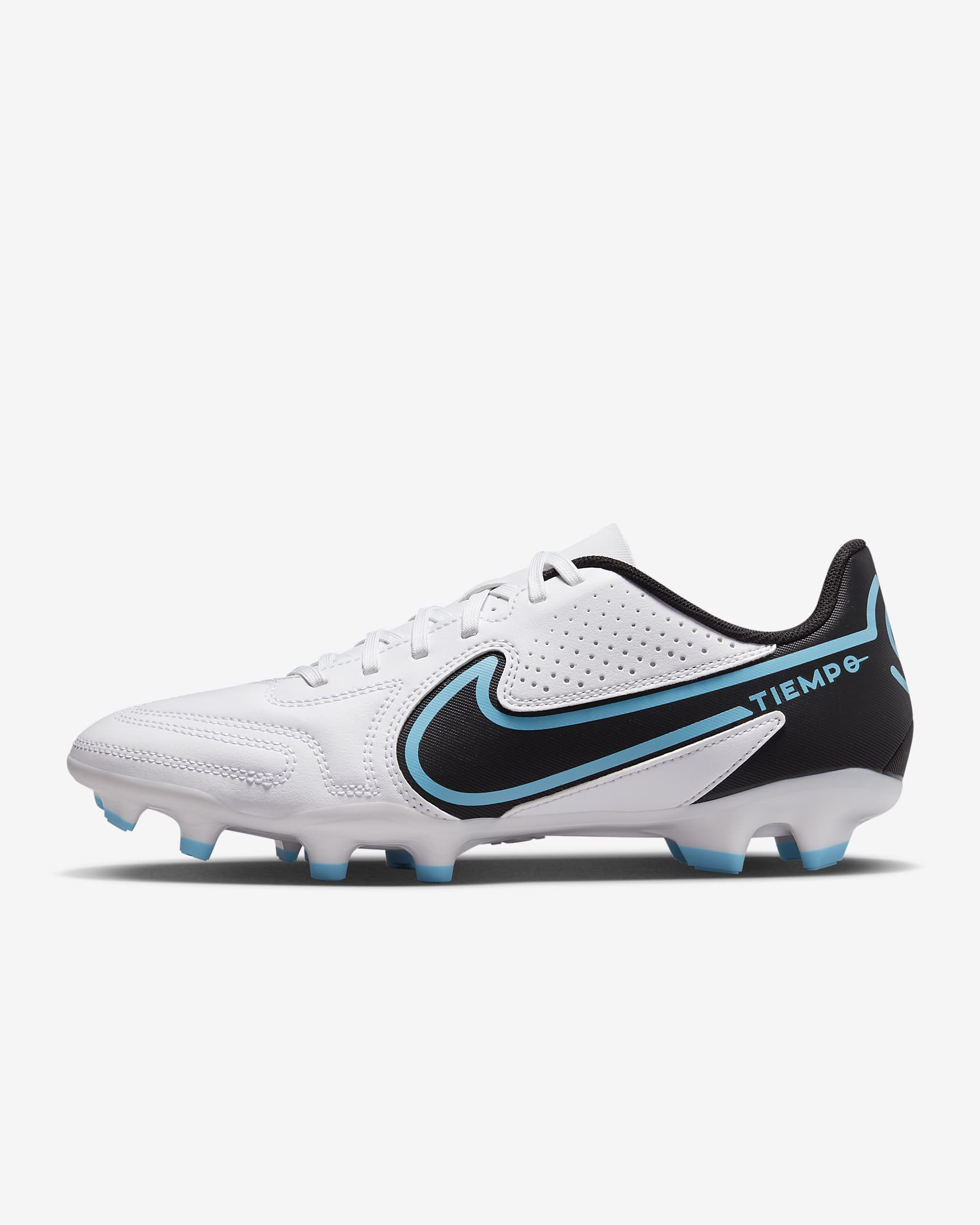 Nike Tiempo Legend 9 Club MG Multi-Ground Football Boots - White/Baltic Blue/Pink Blast/Black