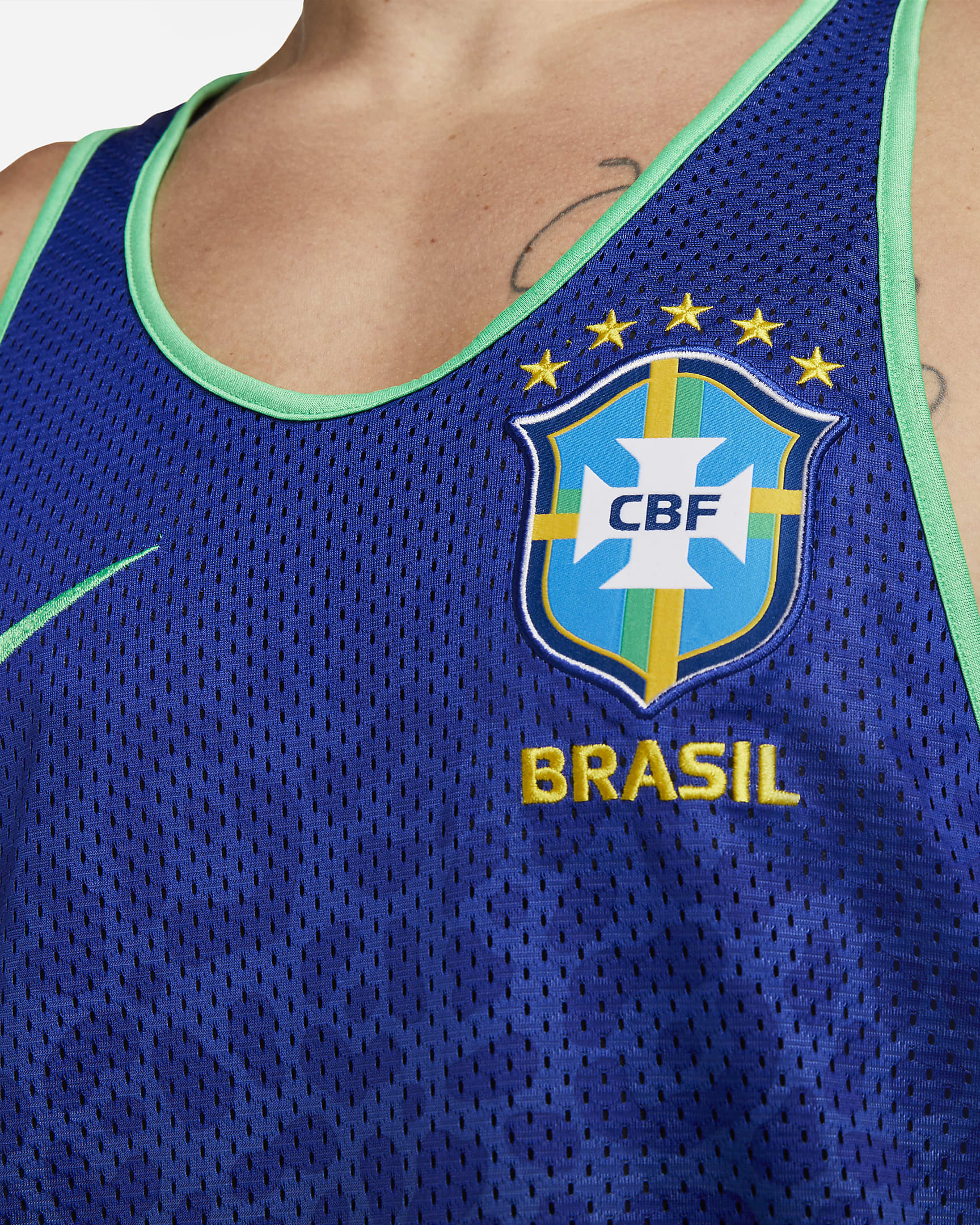 Brasil Standard Issue Men's Reversible Football Shirt. Nike CZ