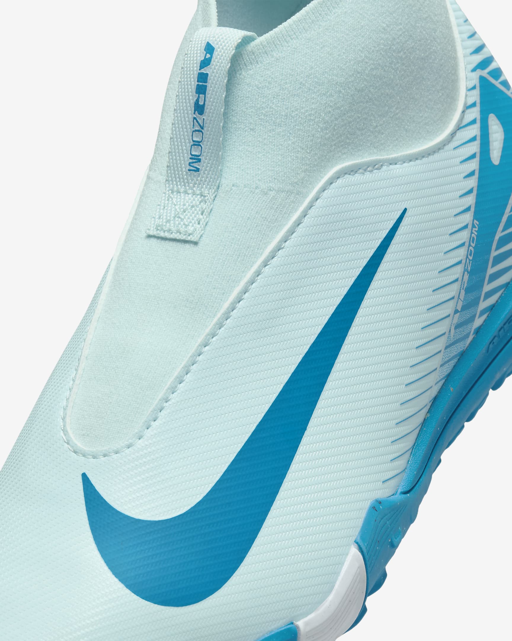 Nike Jr. Mercurial Superfly 10 Academy Zapatillas de fútbol de perfil alto TF - Niño/a y niño/a pequeño/a - Glacier Blue/Blue Orbit