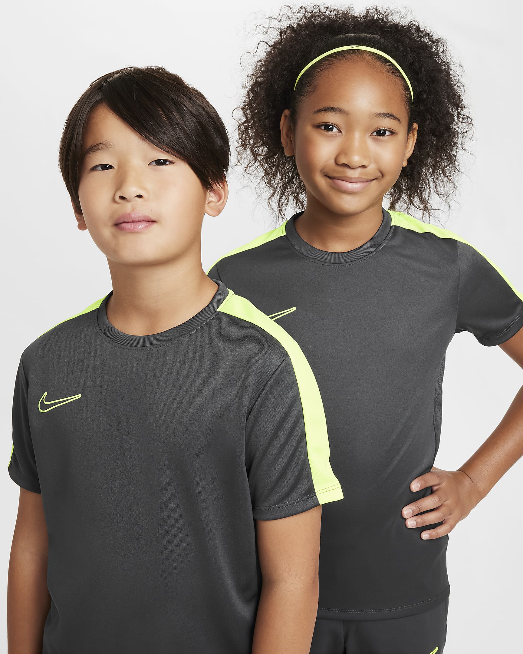 Nike Dri-FIT Academy23 Kids' Football Top - Anthracite/Volt/Volt