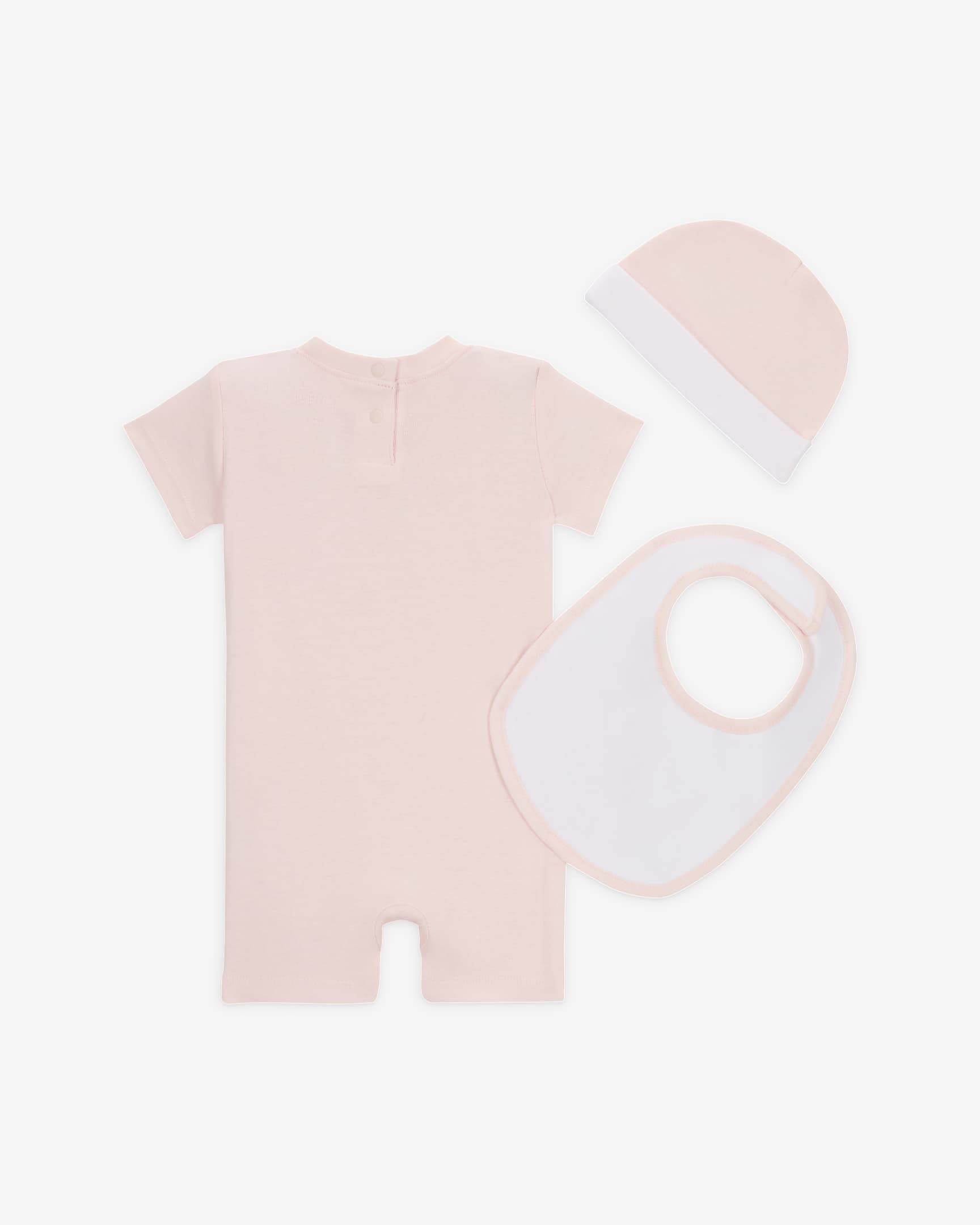 Jordan Jumpman Baby 3-Piece Romper Set - Pink Wash