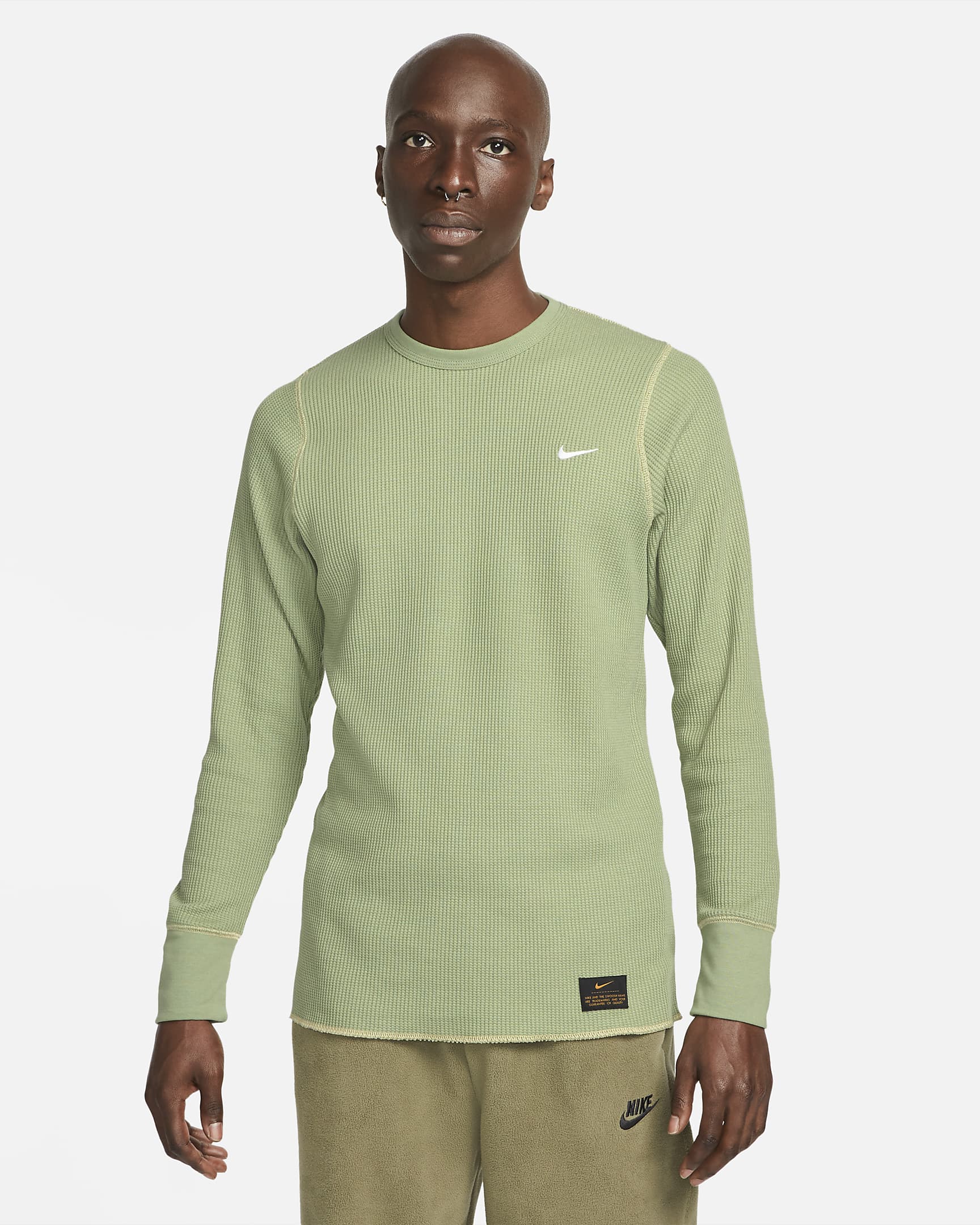 Nike Life Men's Long-sleeve Heavyweight Waffle Top. Nike AU