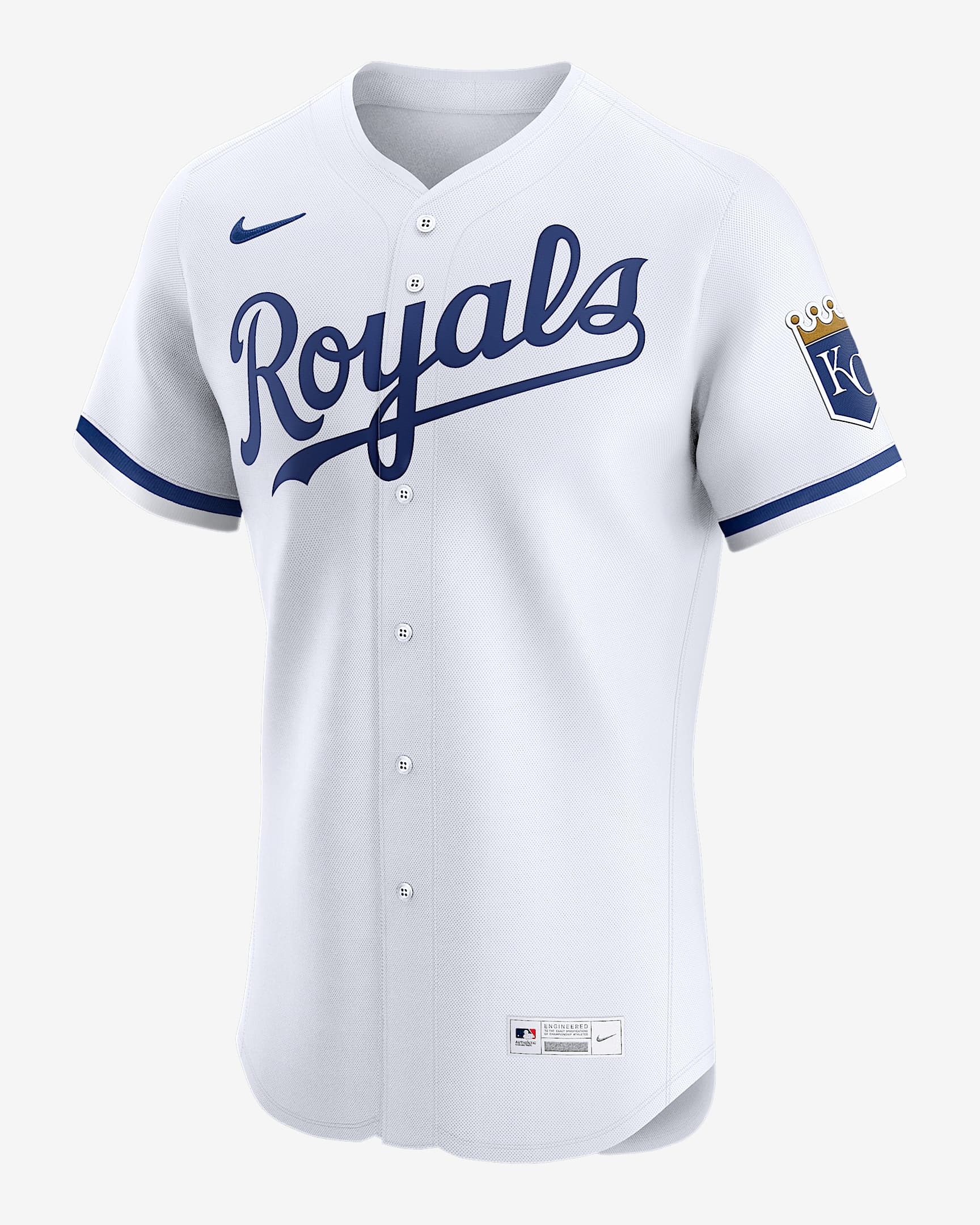Kansas City Royals Men's Nike Dri-FIT ADV MLB Elite Jersey - White