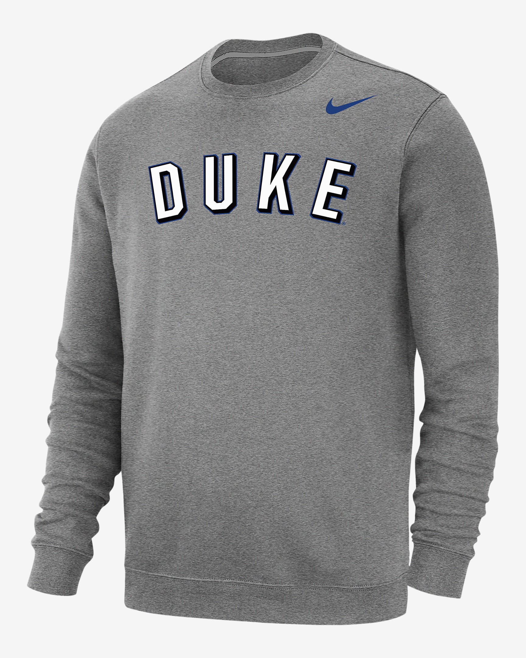 Duke Club Fleece Men's Nike College Sweatshirt - Dark Grey Heather