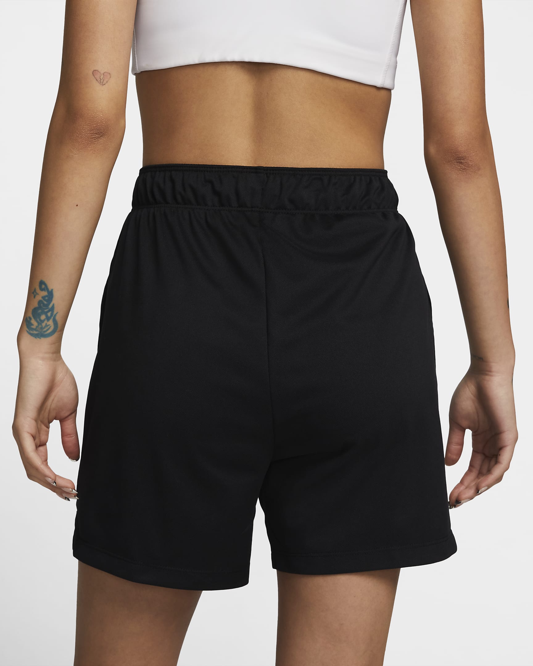 Nike Dri-FIT Attack Women's Mid-Rise 5" Unlined Shorts - Black/Black/White