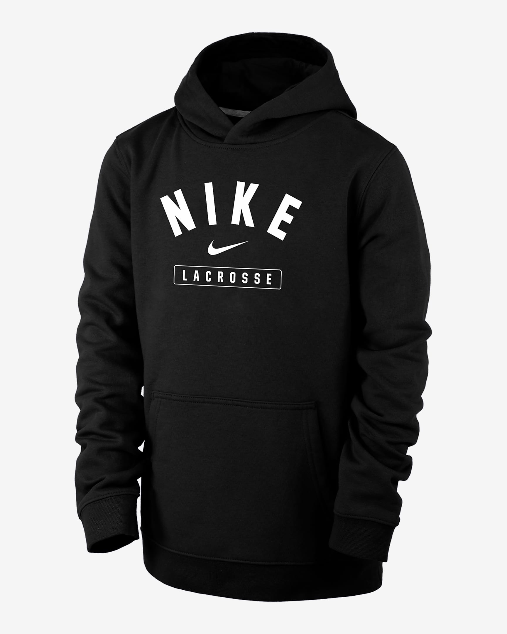 Nike Lacrosse Big Kids' (Boys') Pullover Hoodie - Black