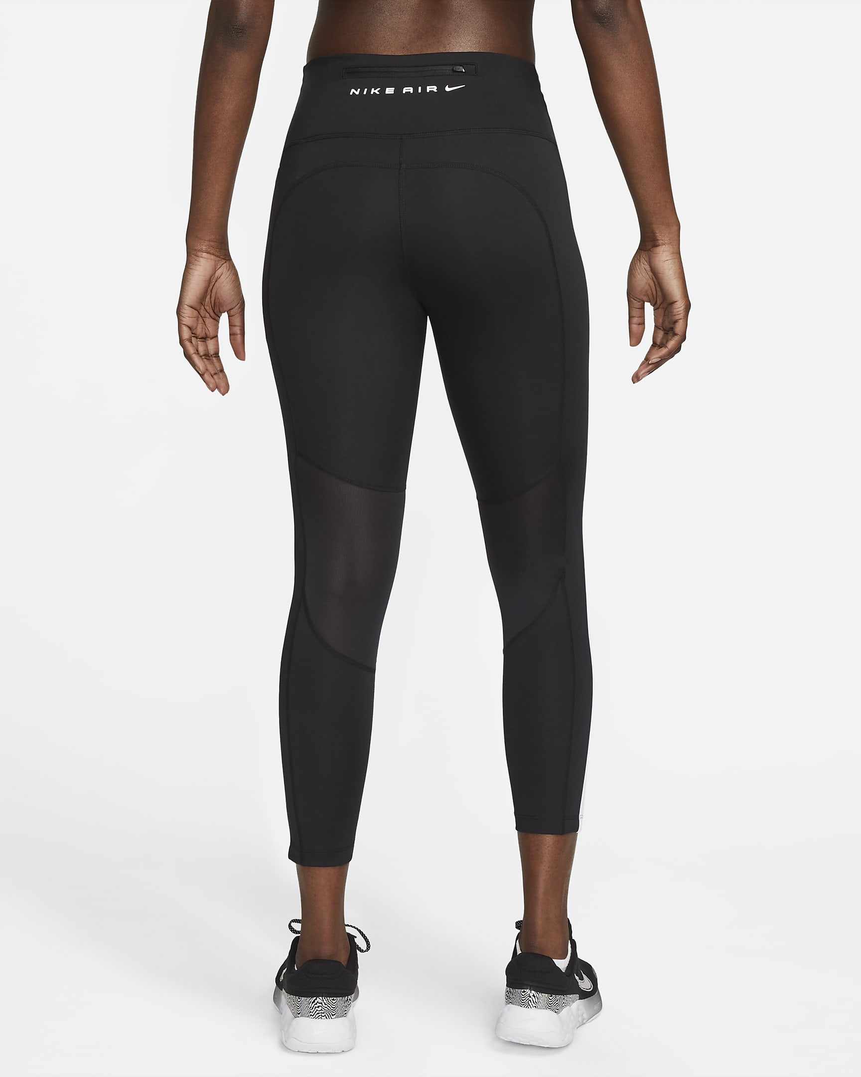 Nike Air Fast Women's Mid-Rise 7/8 Running Leggings with Pockets. Nike PT