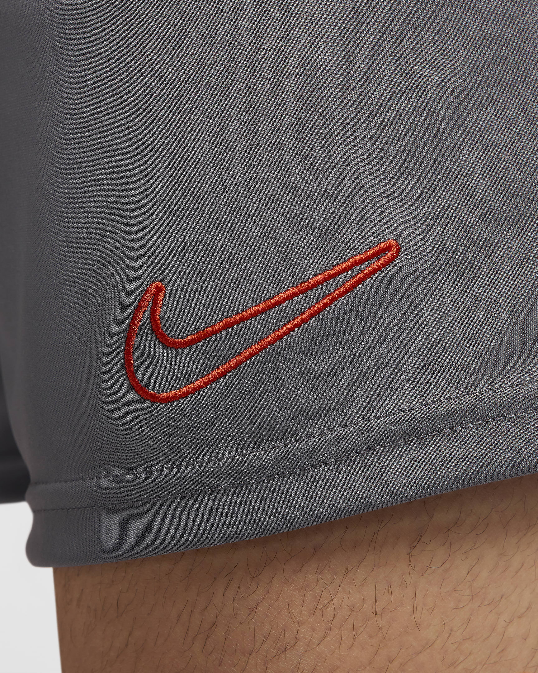 Shorts de fútbol Dri-FIT para hombre Nike Dri-FIT Academy - Gris hierro/Rojo dragón/Rojo dragón